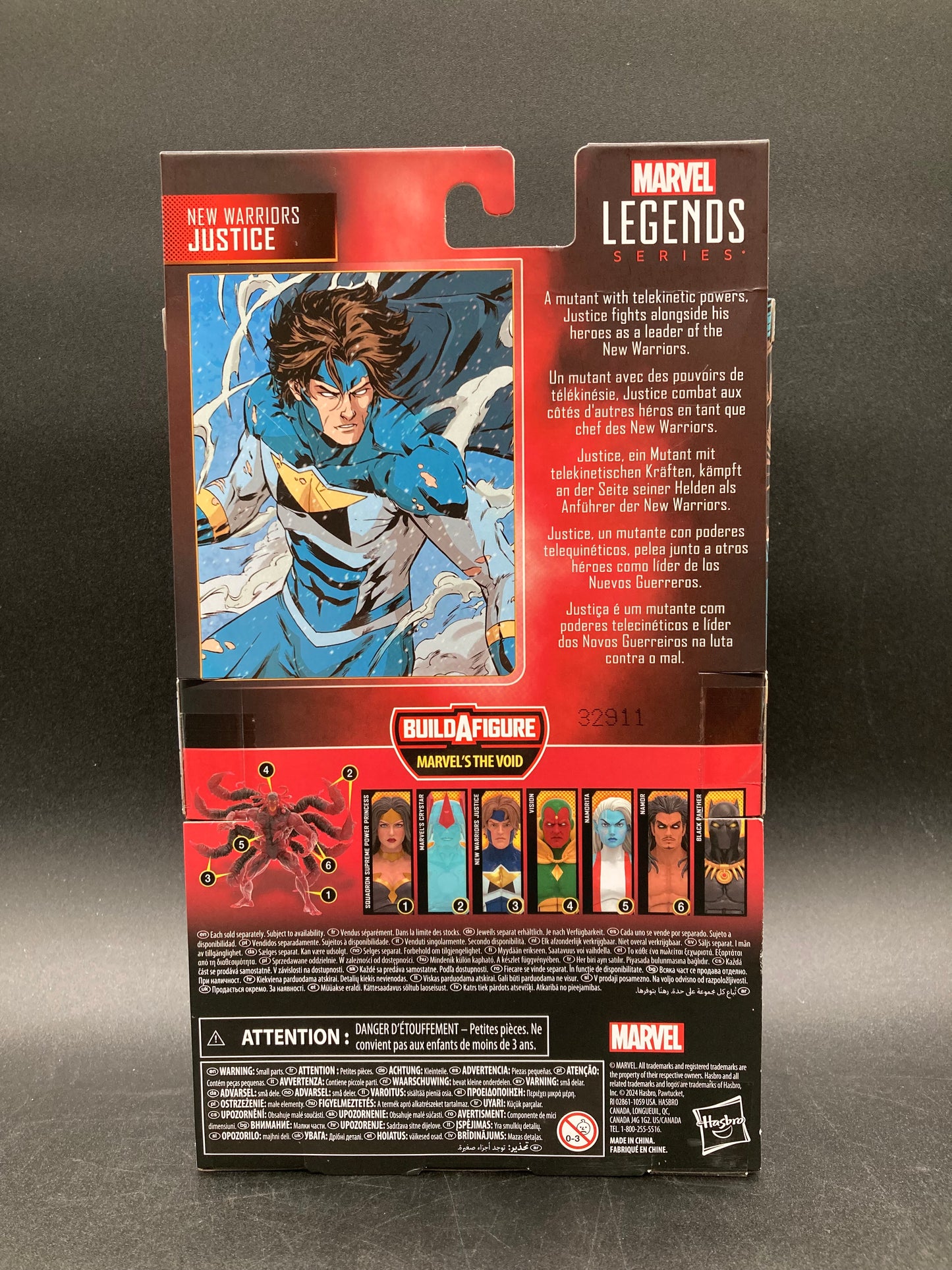 New Warrior Justice Hasbro Marvel Legends Figure The Void BAF 2024