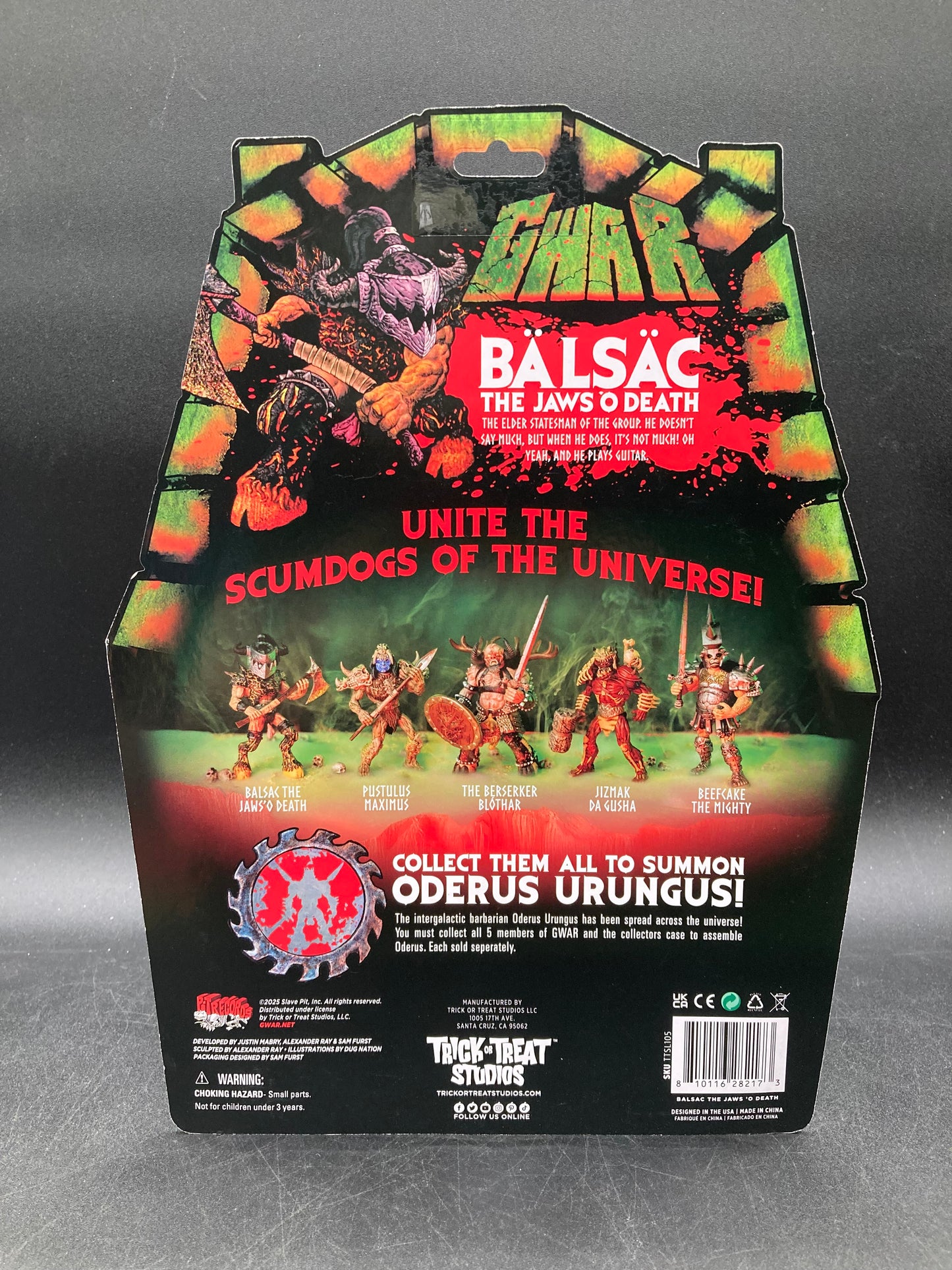 GWAR Trick Or Treat Studios Figure Set 2025 (Build a set Oderus Urungus)