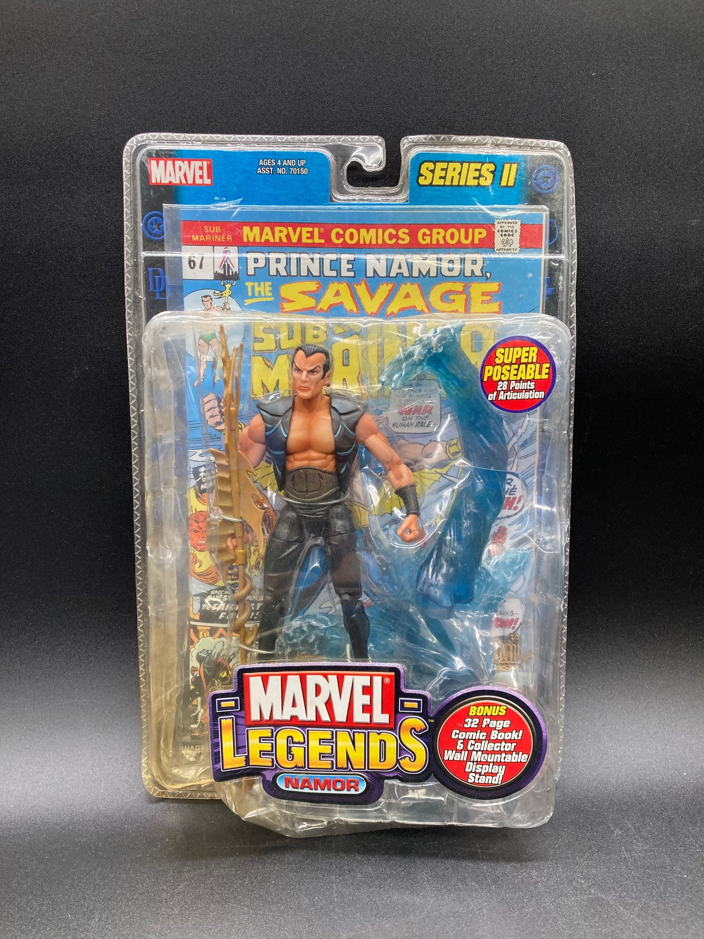 Namor Marvel Legends Series 2 Action Figure Toybiz 2002
