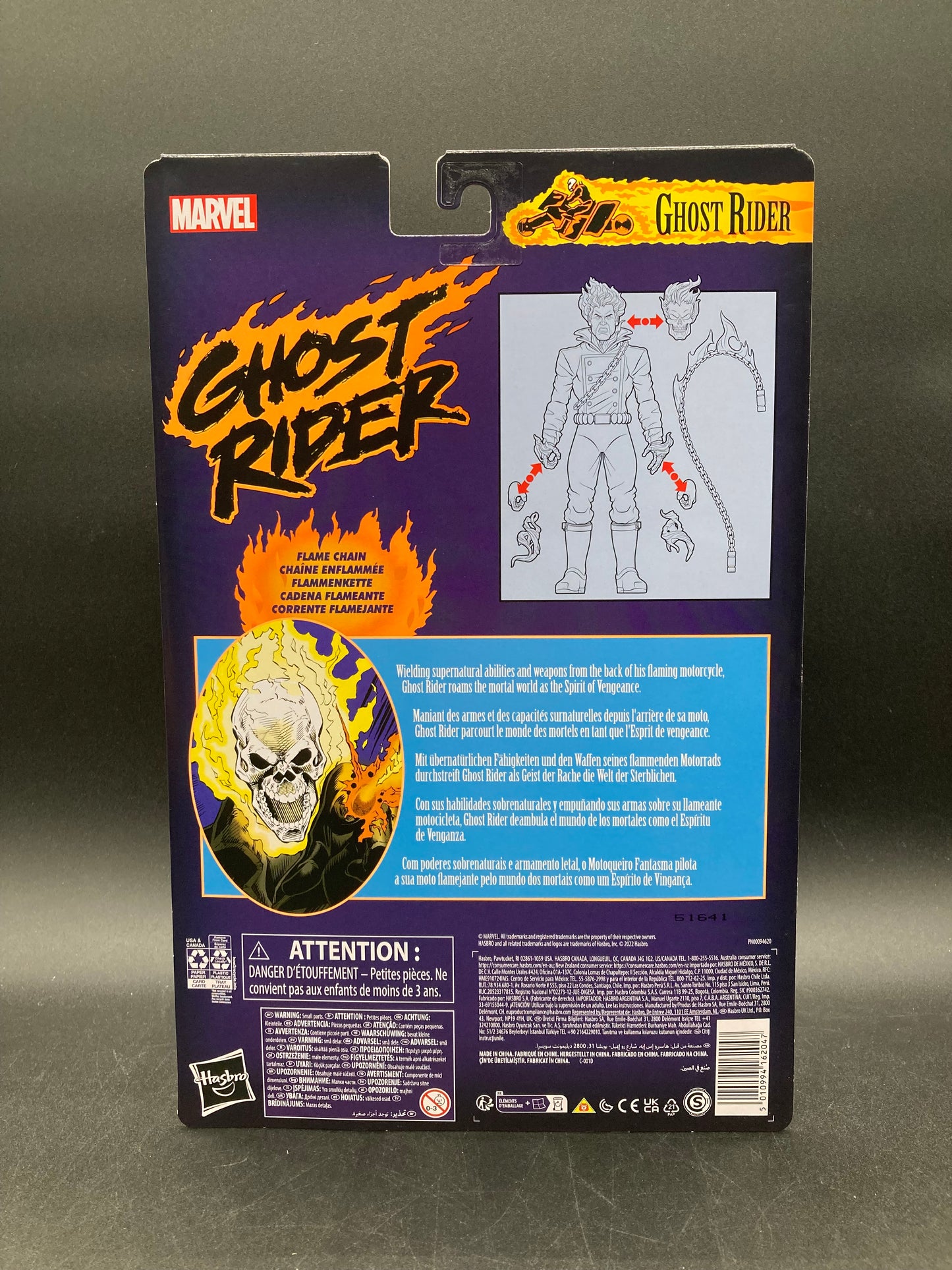 Ghostrider Retro Series Marvel Legends Action Figure Hasbro 2022