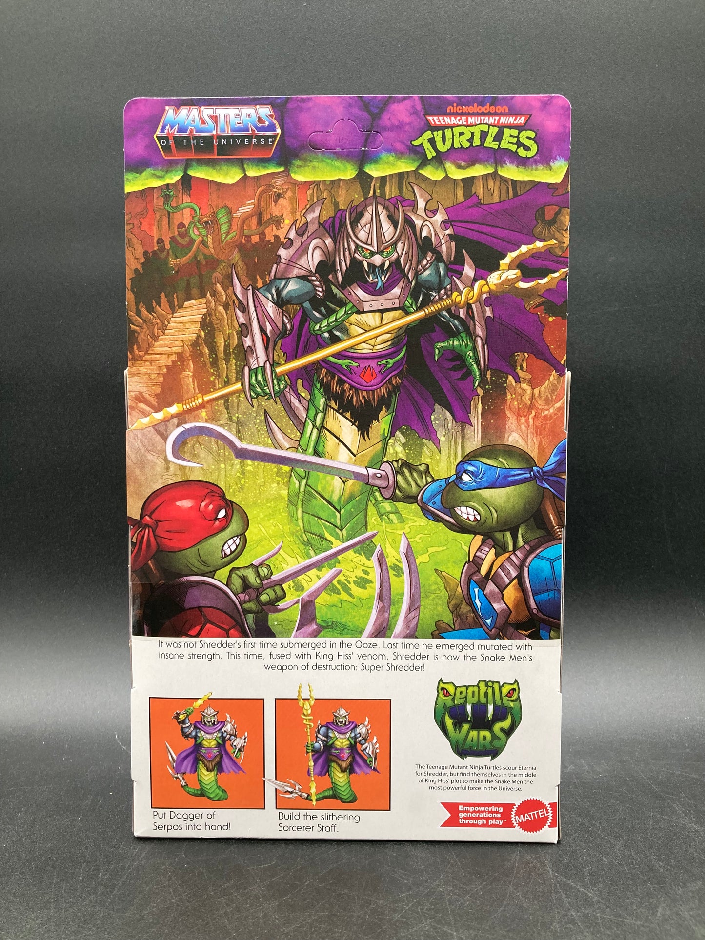 Super Shredder Masters of the Universe Origins: Turtles Of Grayskull Action Figure Mattel 2024
