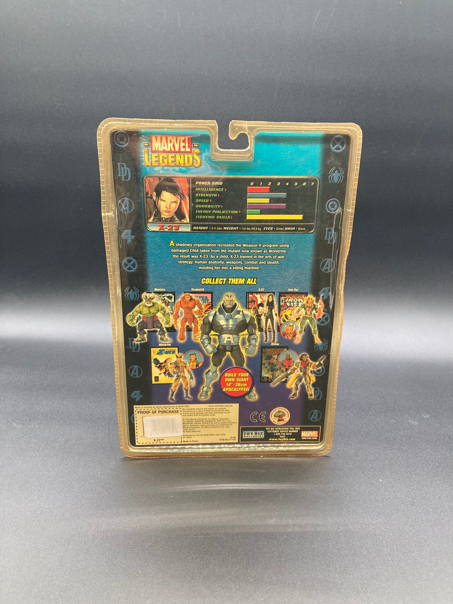 X-23 Marvel Legends Apocalypse Series 12 Action Figure Toybiz 2005