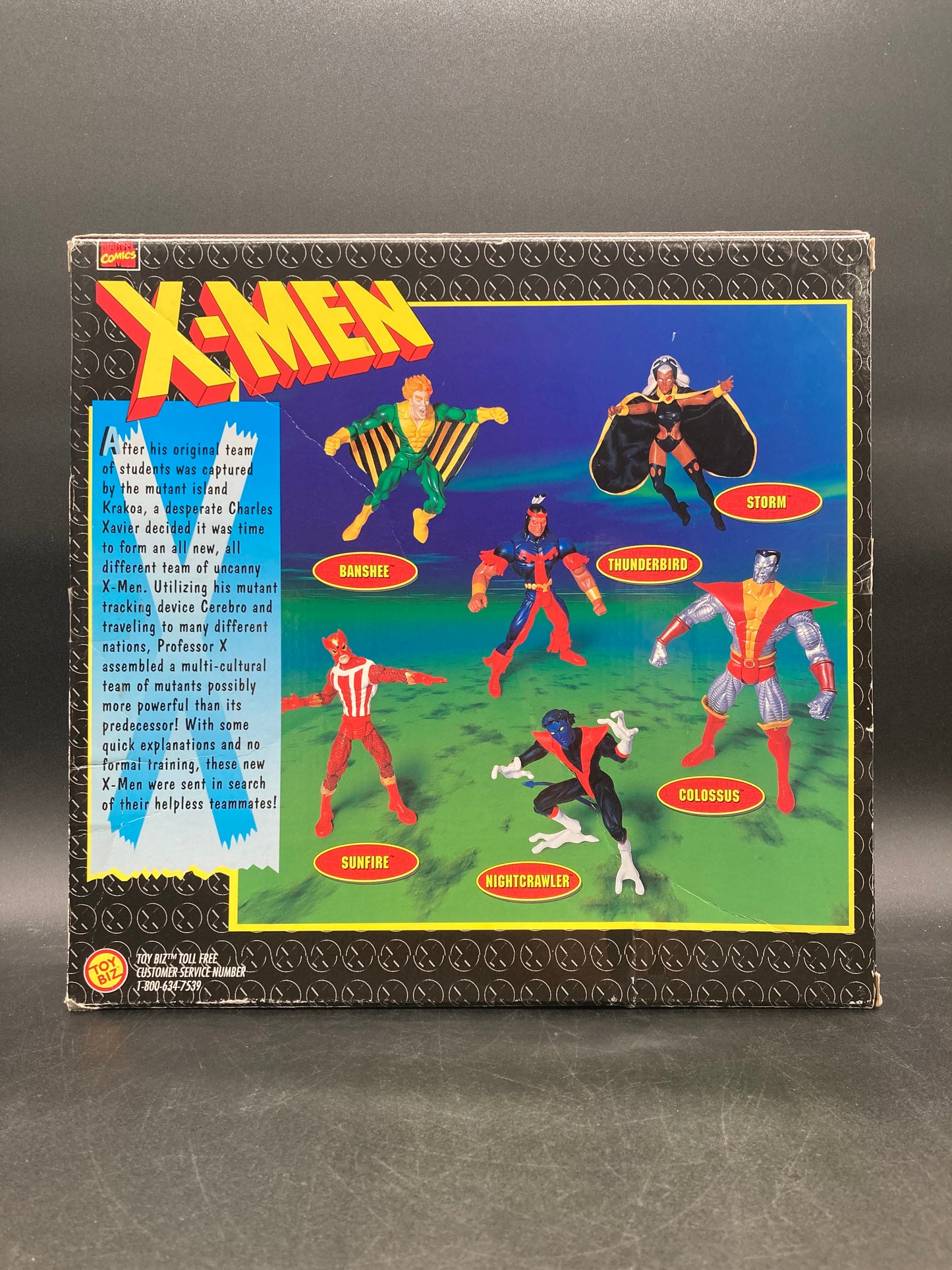 Giant-Size X-Men Toybiz Nightcrawler, Storm, Sunfire, Thunderbird, Colossus & Banshee Marvel Collector Edition Figure Set 1998