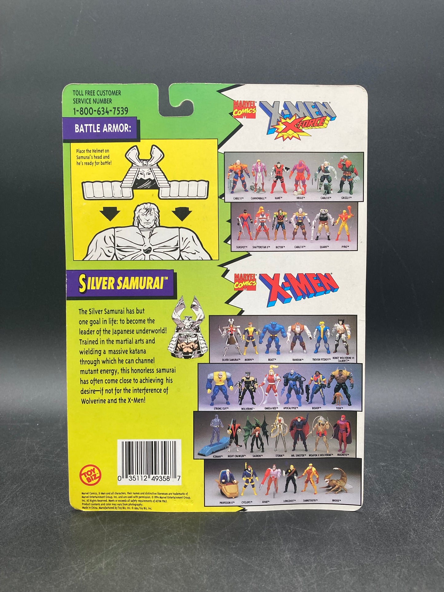 Silver Samurai X-Men Action Figure Toybiz 1994
