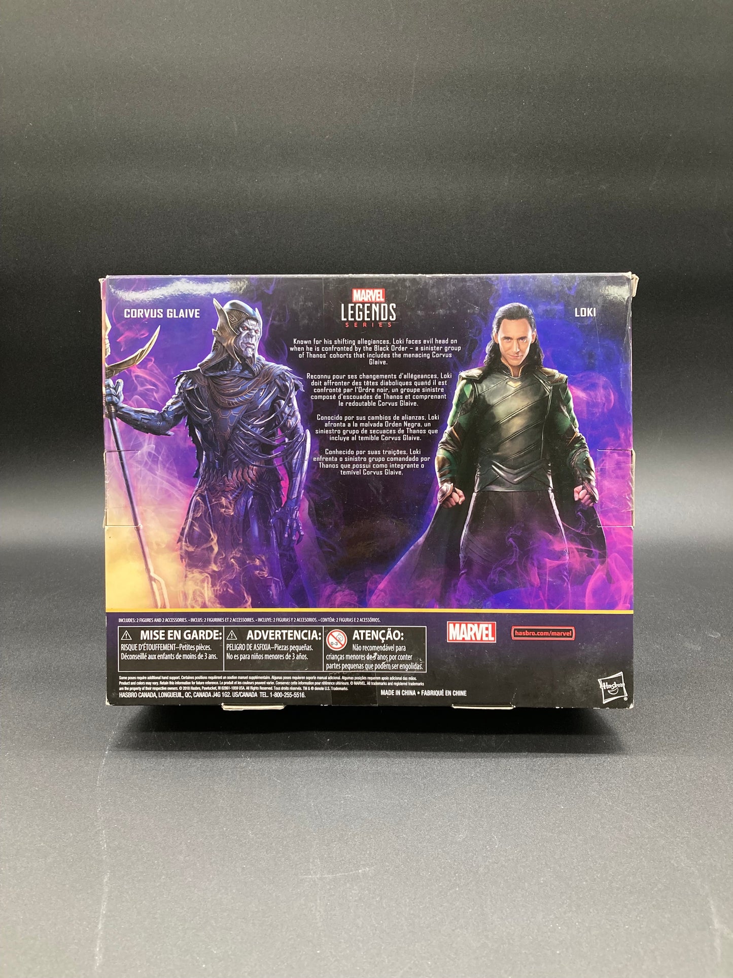 Loki & Corvus Glaive Hasbro Marvel Legends Infinity War
2018 Figures