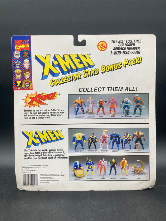 Professor X & Ahab Toybiz X-Men Walmart Exclusive Collector Card Bonus Pack Figures 1994
