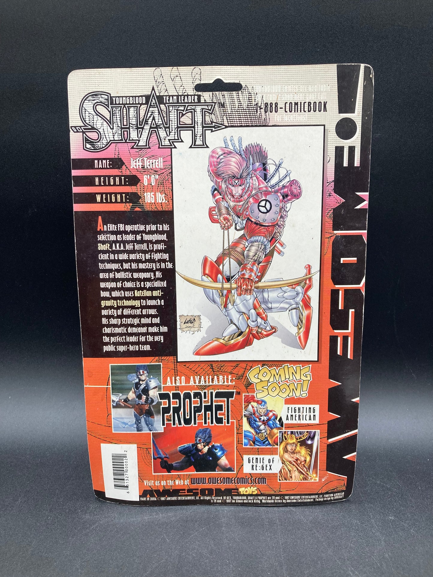 Team Leader Shaft (White Variant) Awesome Toys Youngblood Figure 1997