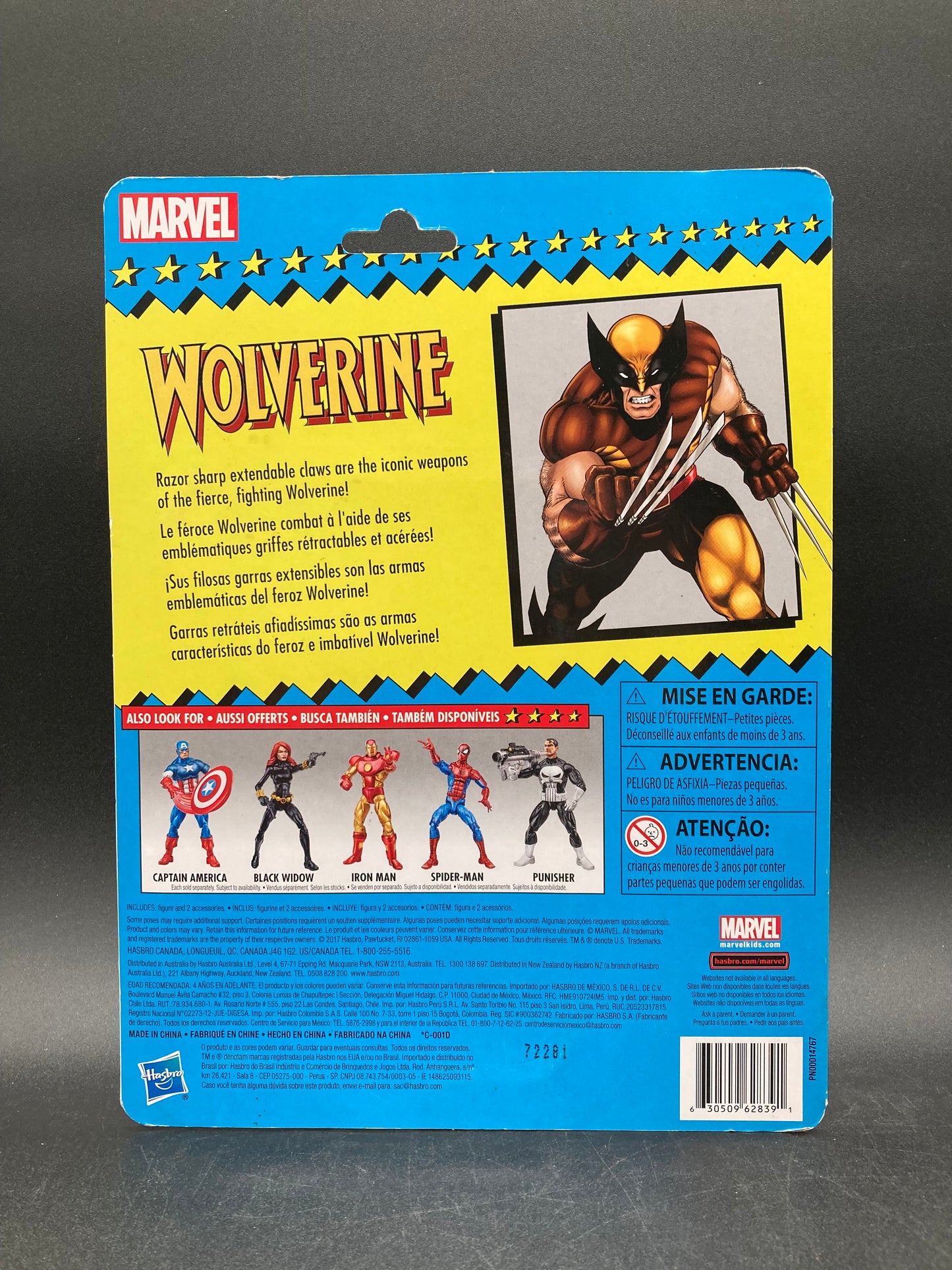 Wolverine Retro Marvel Legends Action Figure Hasbro 2017