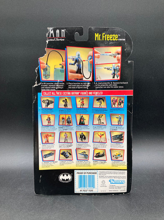Mr. Freeze Kenner Batman Animated Series Figure 1993 (Damaged Card)