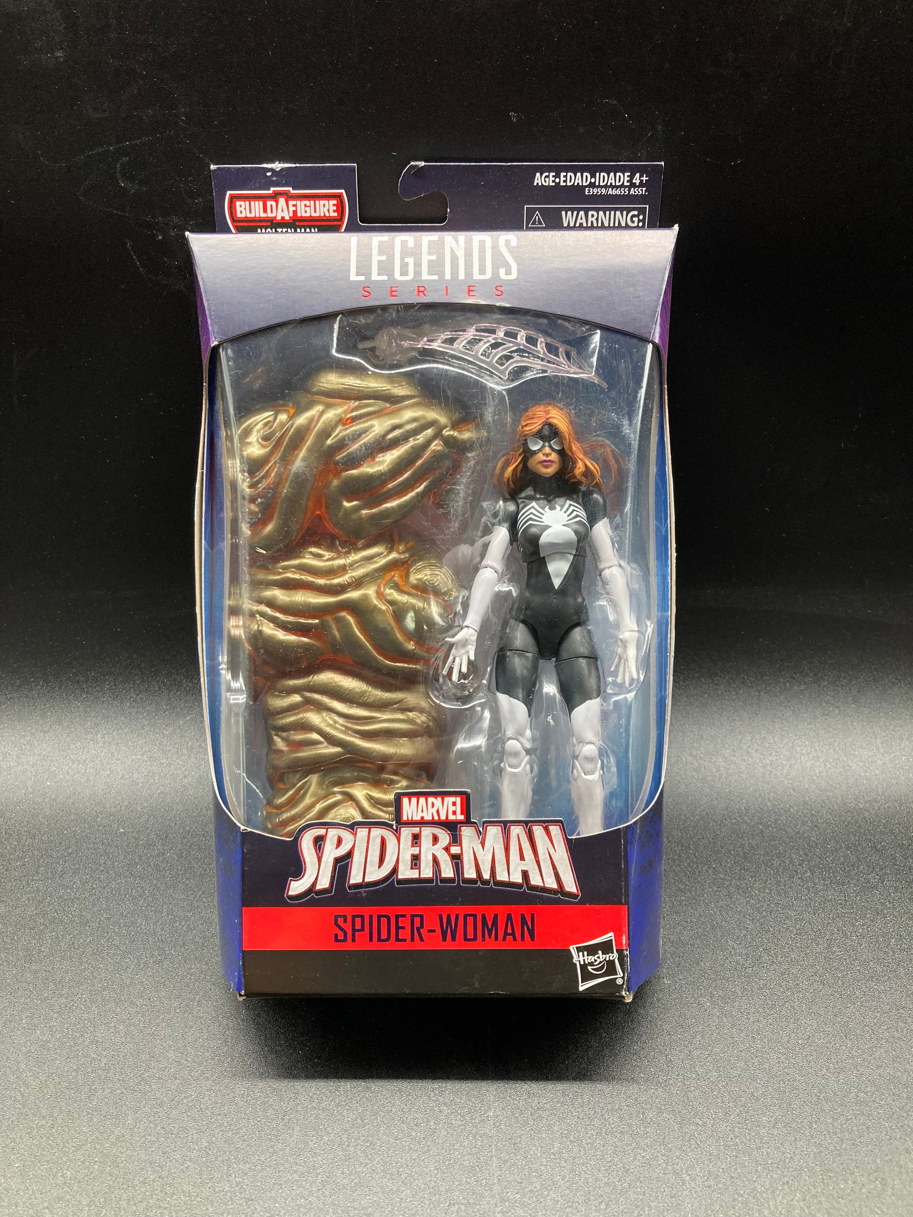 Spider-Woman Hasbro Marvel Legends Spider-Man Figure Molten Man BAF 2018
