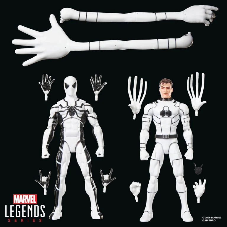 Mr. Fantastic and Spider-Man FF Marvel Legends Action Figure Set Hasbro 2026