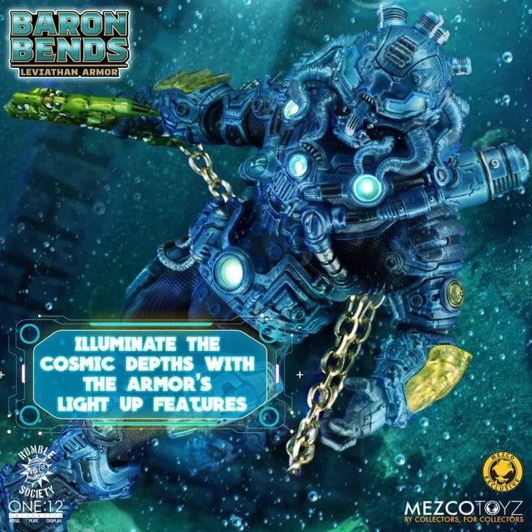 Baron Bends Leviathan Armor Rumble Society Action Figure Mezco Toyz One:12 Collective 2026