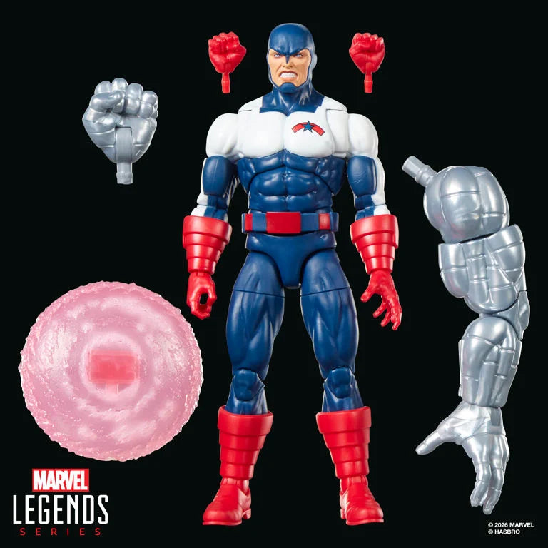 US Agent Force Works (BAF Marvel's Box) Action Figure Marvel Legends Hasbro 2026. Figure and accessories.