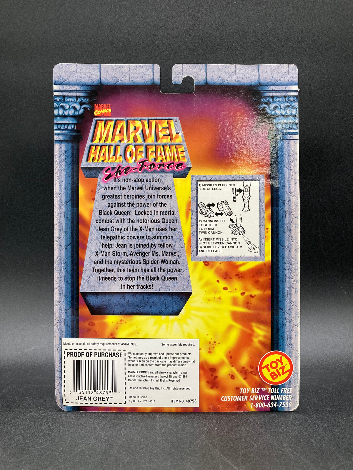 Jean Grey Hall of Fame: She-Force Action Figure Toybiz 1996