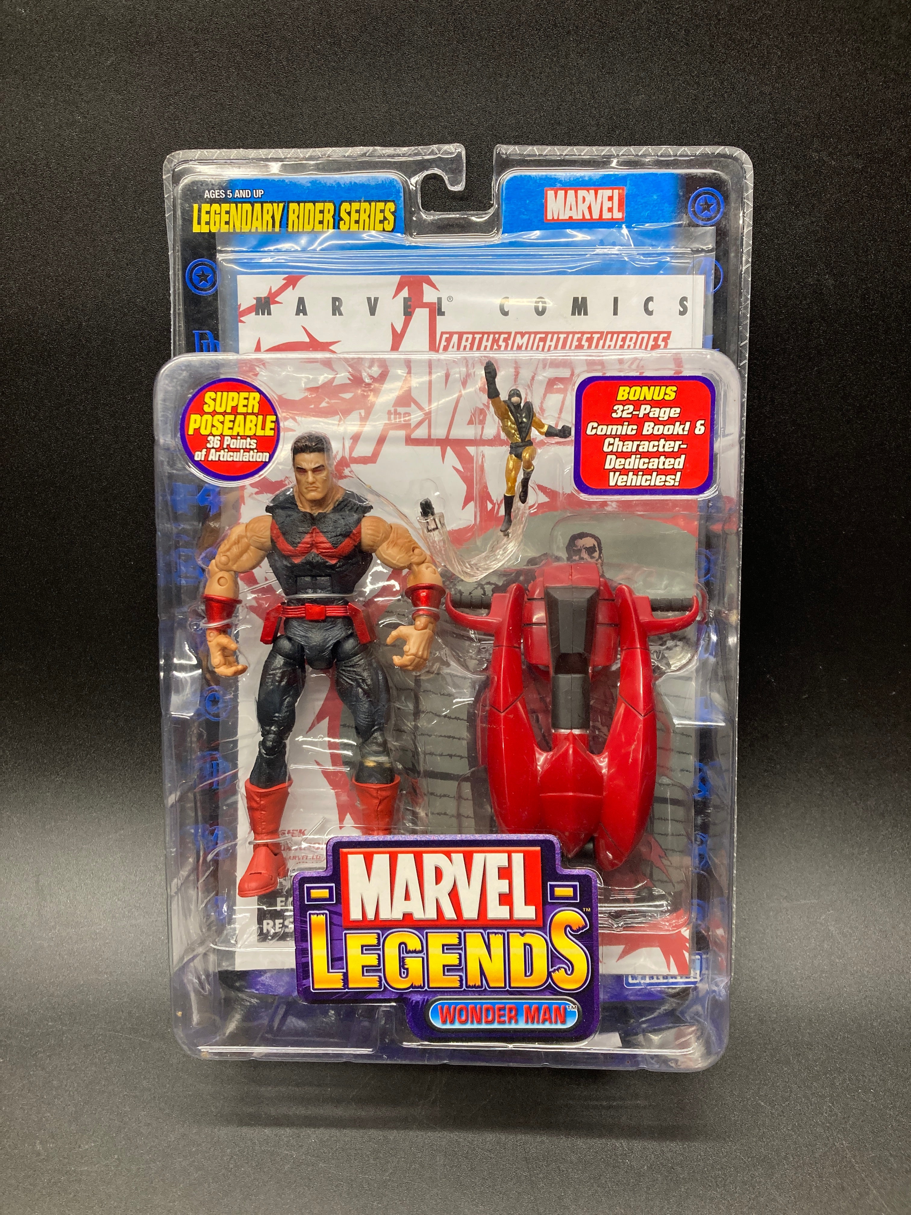 Wonder Man Marvel Legends Legendary Rider Series 11 Action Figure Toybiz 2005