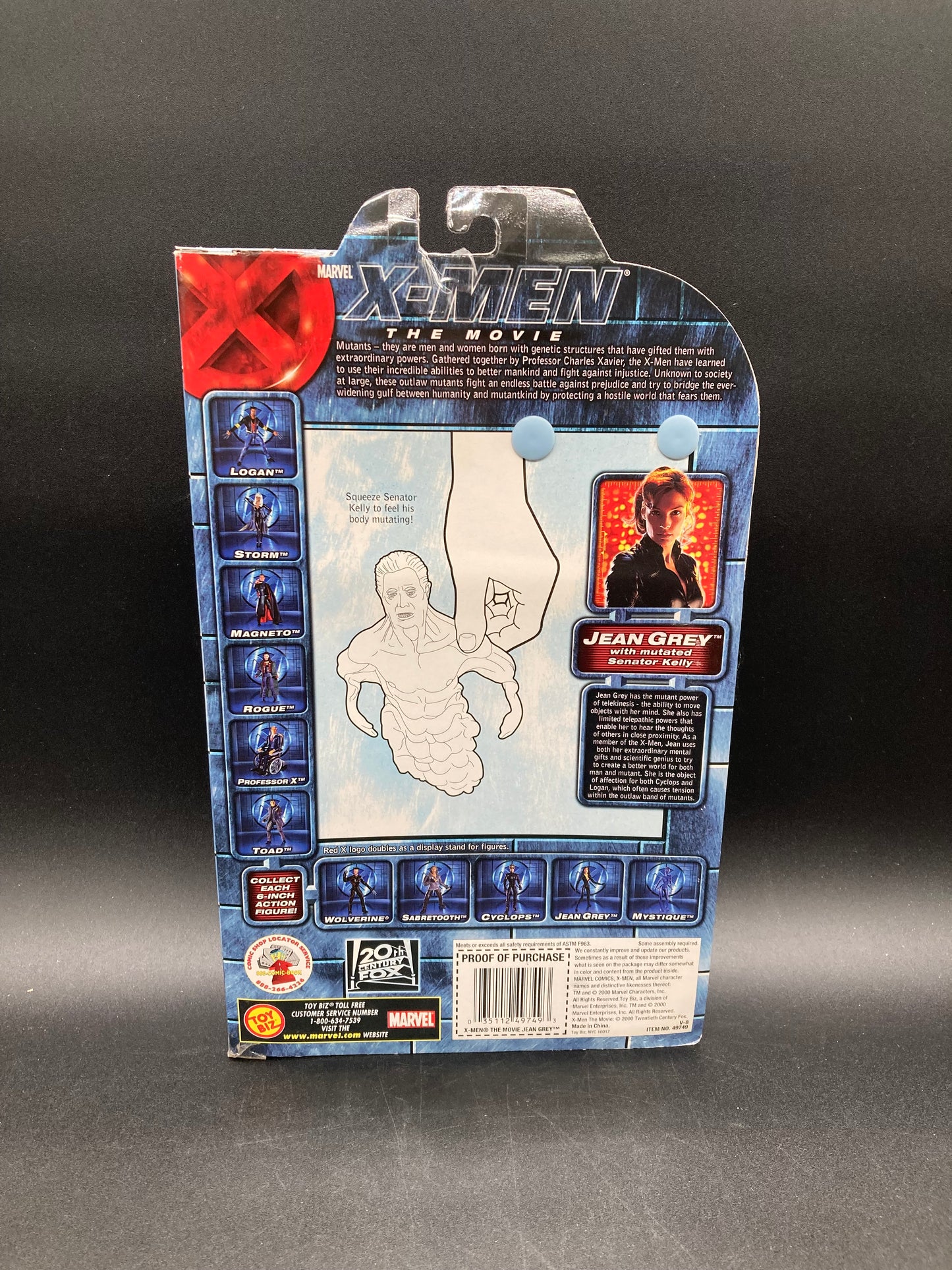 Jean Grey (Ponytail Variant) X-Men: Movie Action Figure Toybiz 2000