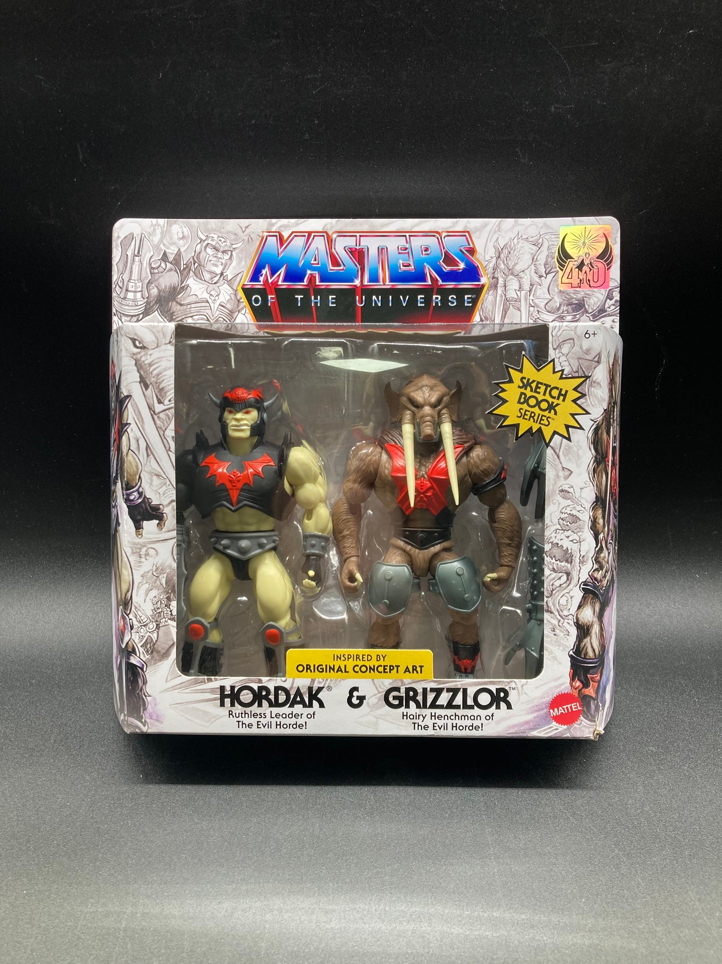 Hardak & Grizzlor Mattel Masters Of The Universe Concept Art Sketch Series Figure Set 2024