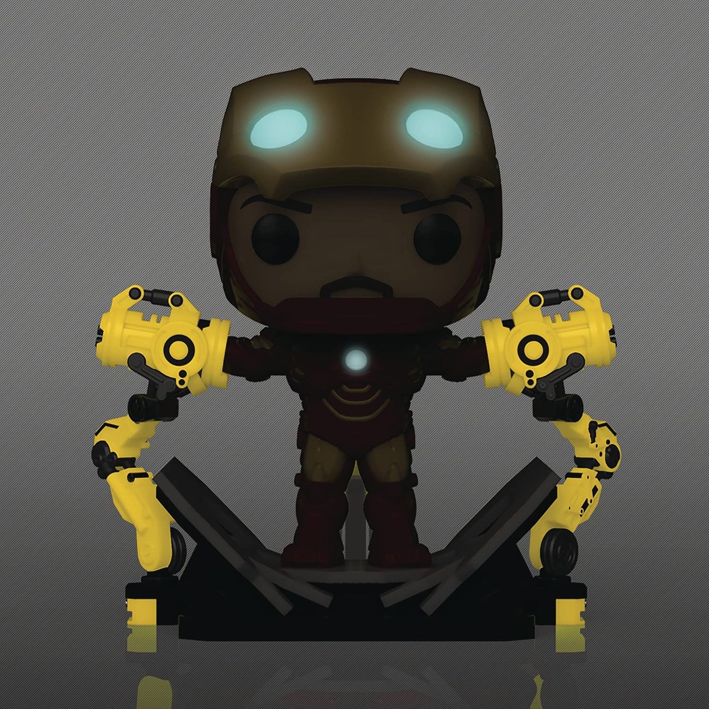 Funko Pop! Iron Man 2 MKIV with Gantry Glow-in-The-Dark Deluxe Vinyl Figure