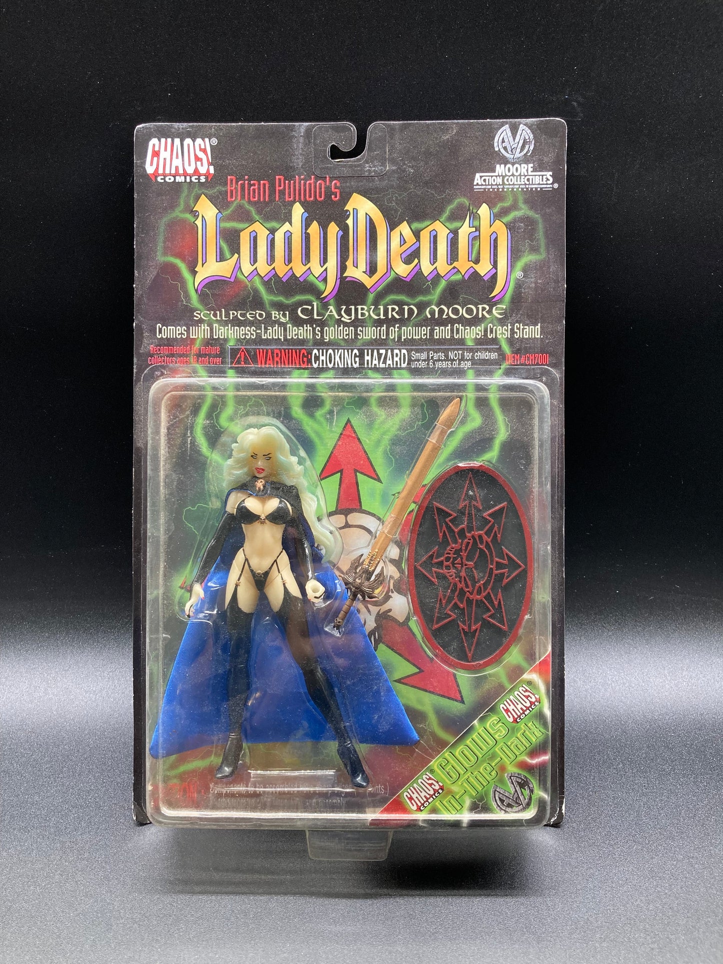 Lady Death Glow-In-The-Dark
Moore Action Collectibles Chaos
Comics Figure 1997