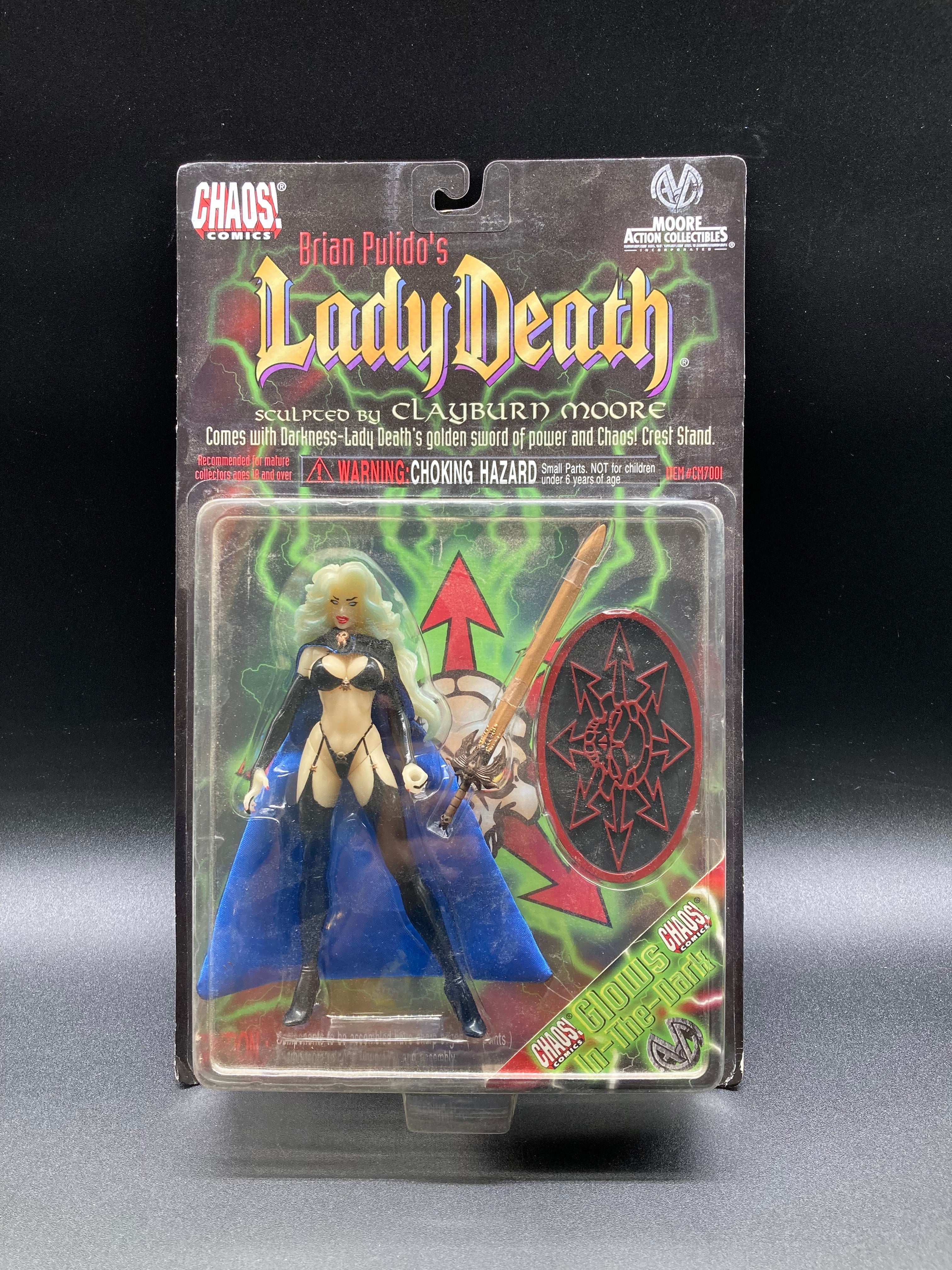 Lady Death Glow-In-The-Dark
Moore Action Collectibles Chaos
Comics Figure 1997