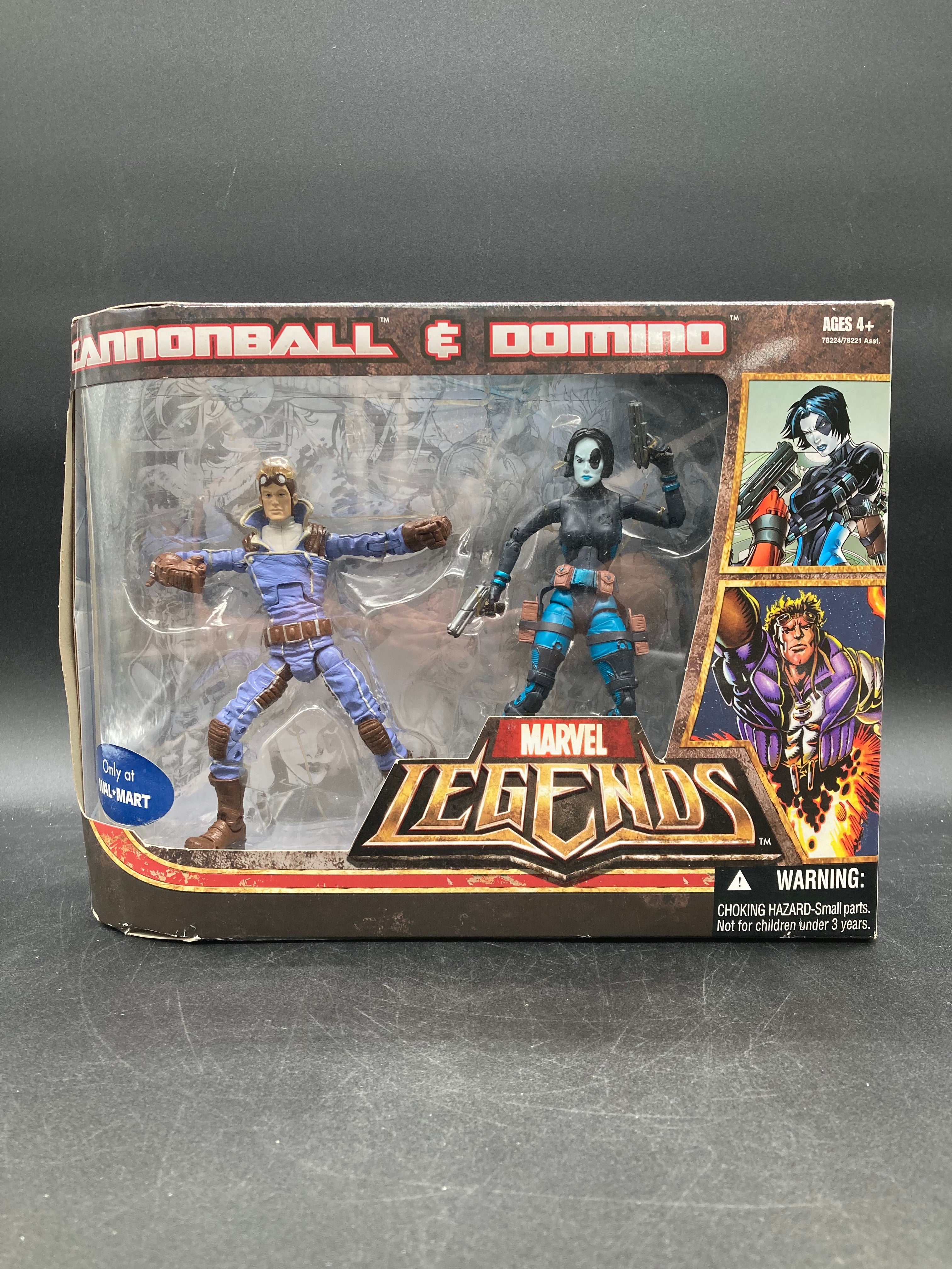 Cannonball & Domino Marvel Legends Action Figure Set Hasbro 2007