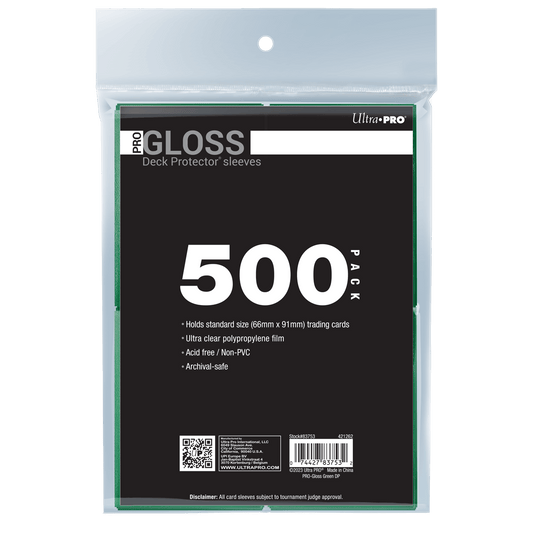 PRO-Gloss Standard Deck Protector Sleeves Bundle (500ct)