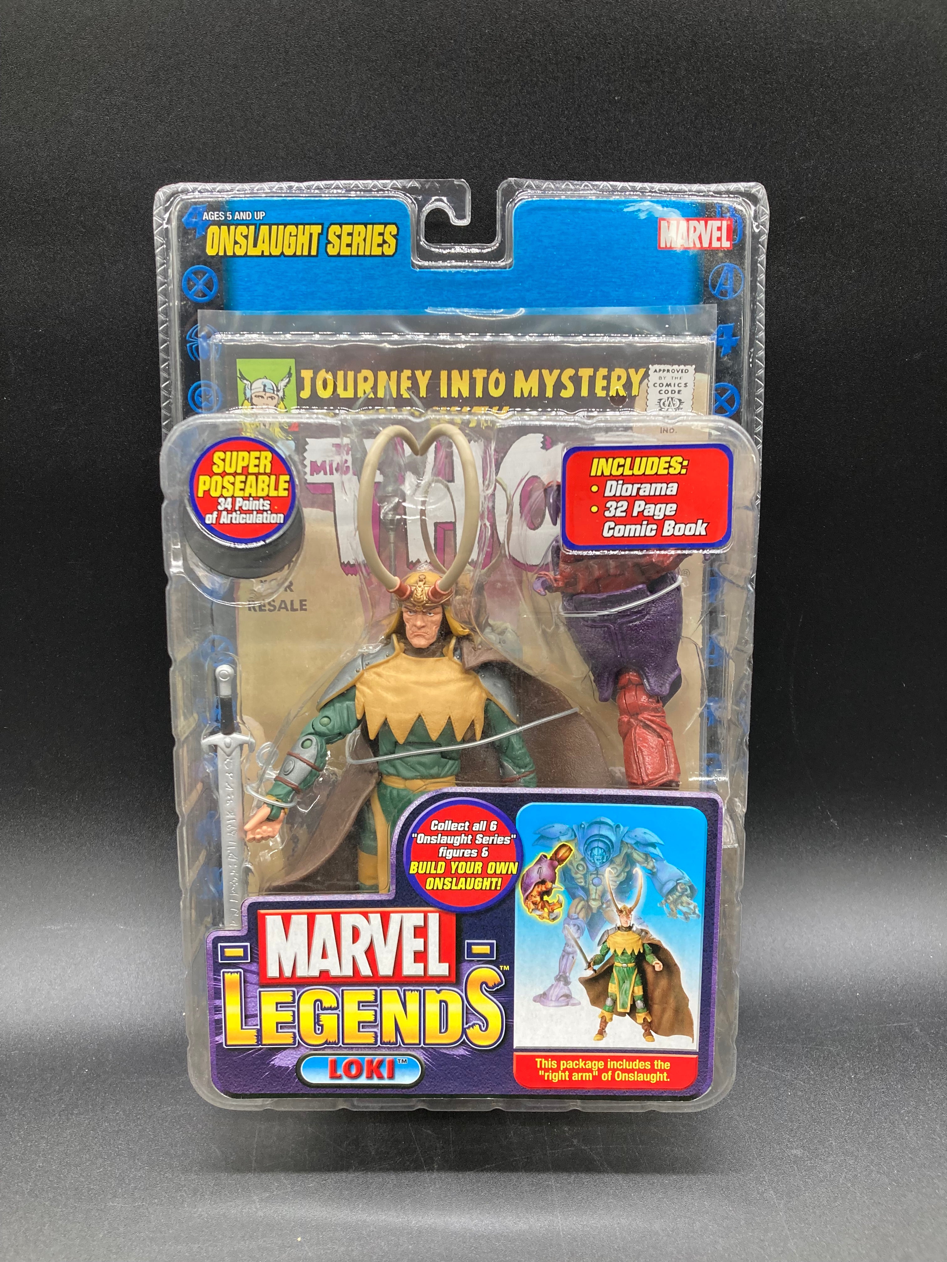 Loki Marvel Legends Onslaught Series Action Figure Toybiz 2006