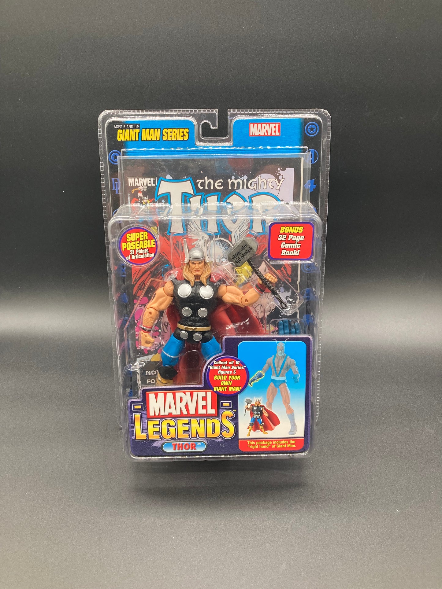 Thor Marvel Legends Giant Man Series Action Figure Toybiz 2006