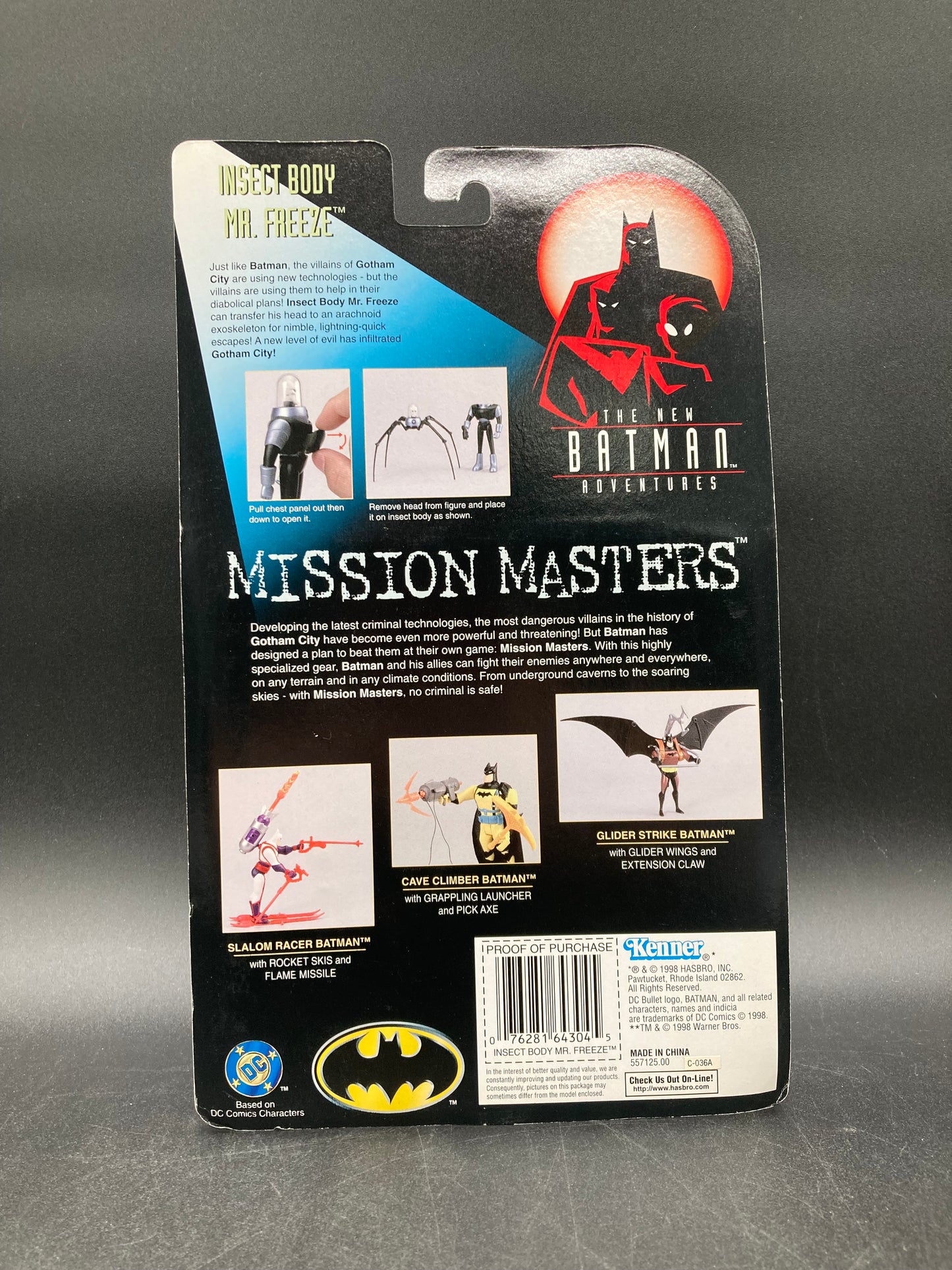 Insect Body Mr. Freeze Kenner New Batman Adventures Animated Series Mission Masters Figure 1998