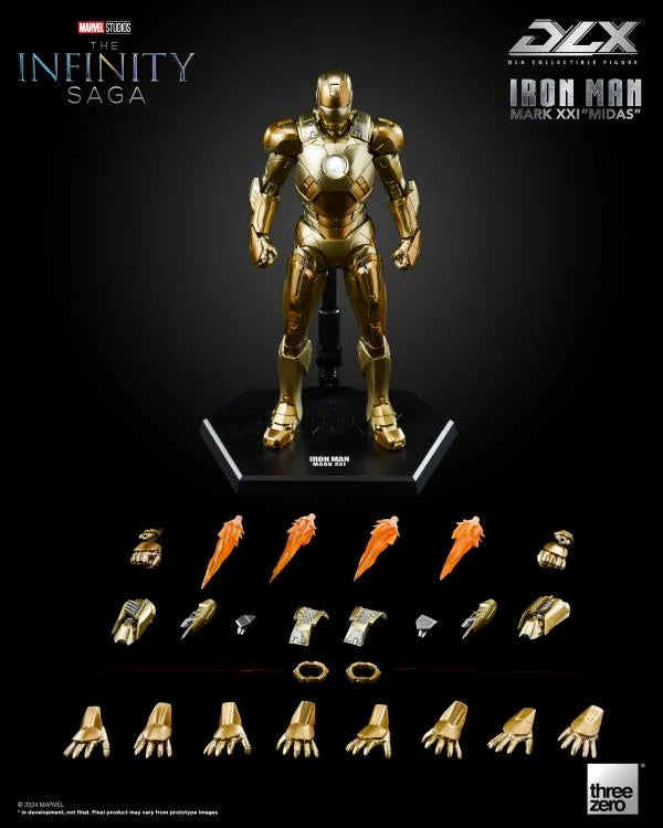 Iron Man Mark XXI "Midas" 1/12 Scale Avengers: The Infinity Saga DLX Three Zero Action Figure