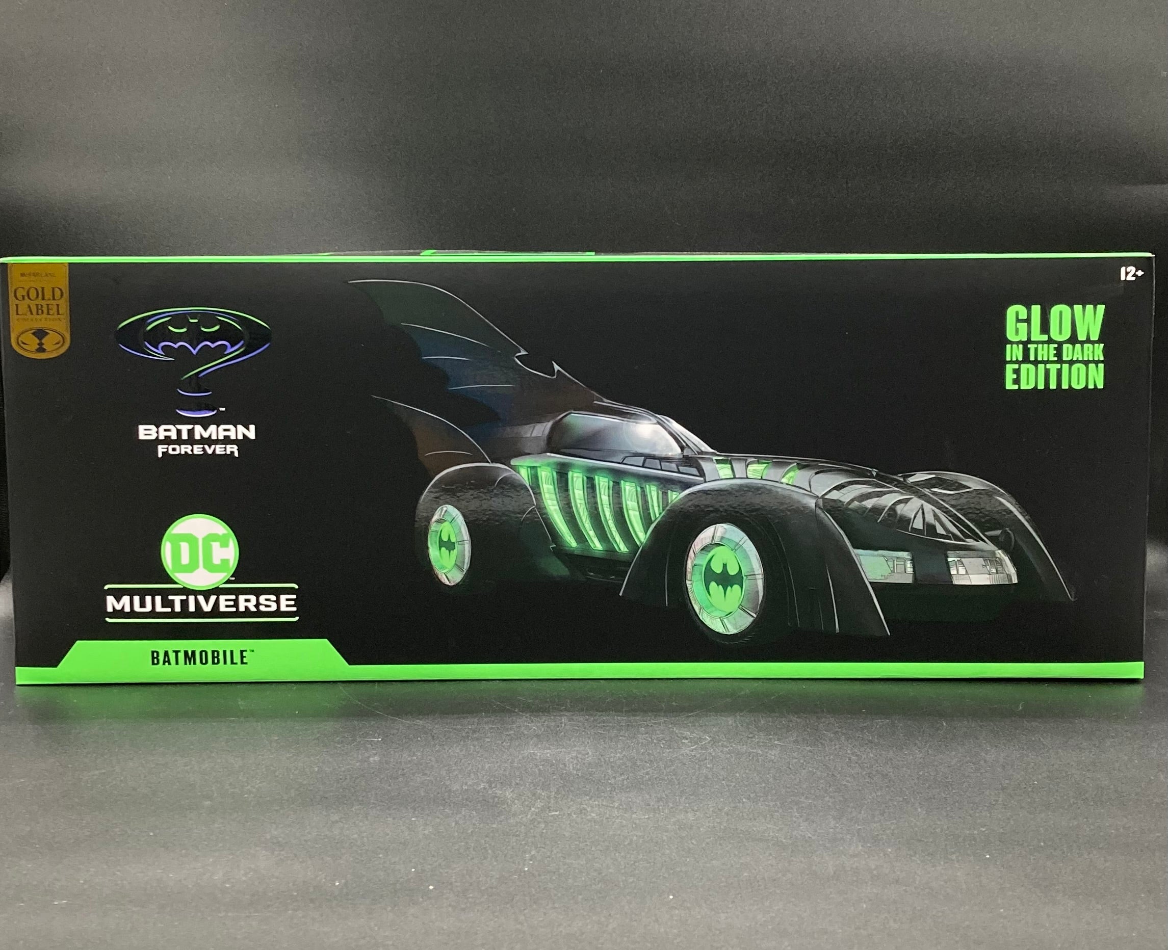 Batman Forever Batmobile (Glow In The Dark) McFarlane Toys DC Multiverse Gold Label Vehicle