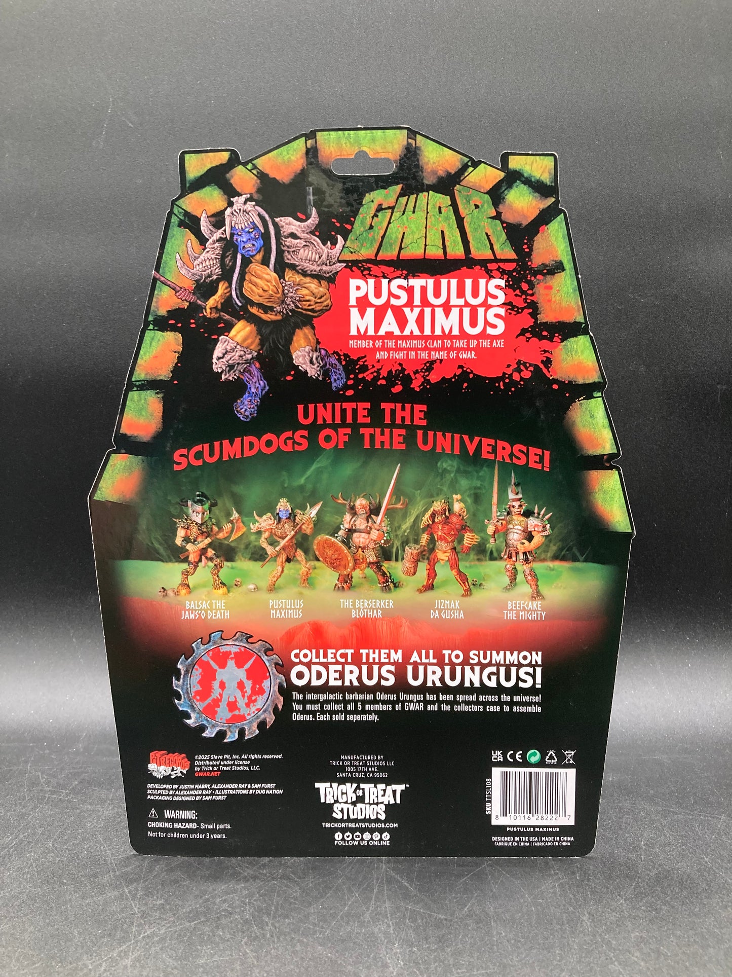 GWAR Trick Or Treat Studios Figure Set 2025 (Build a set Oderus Urungus)