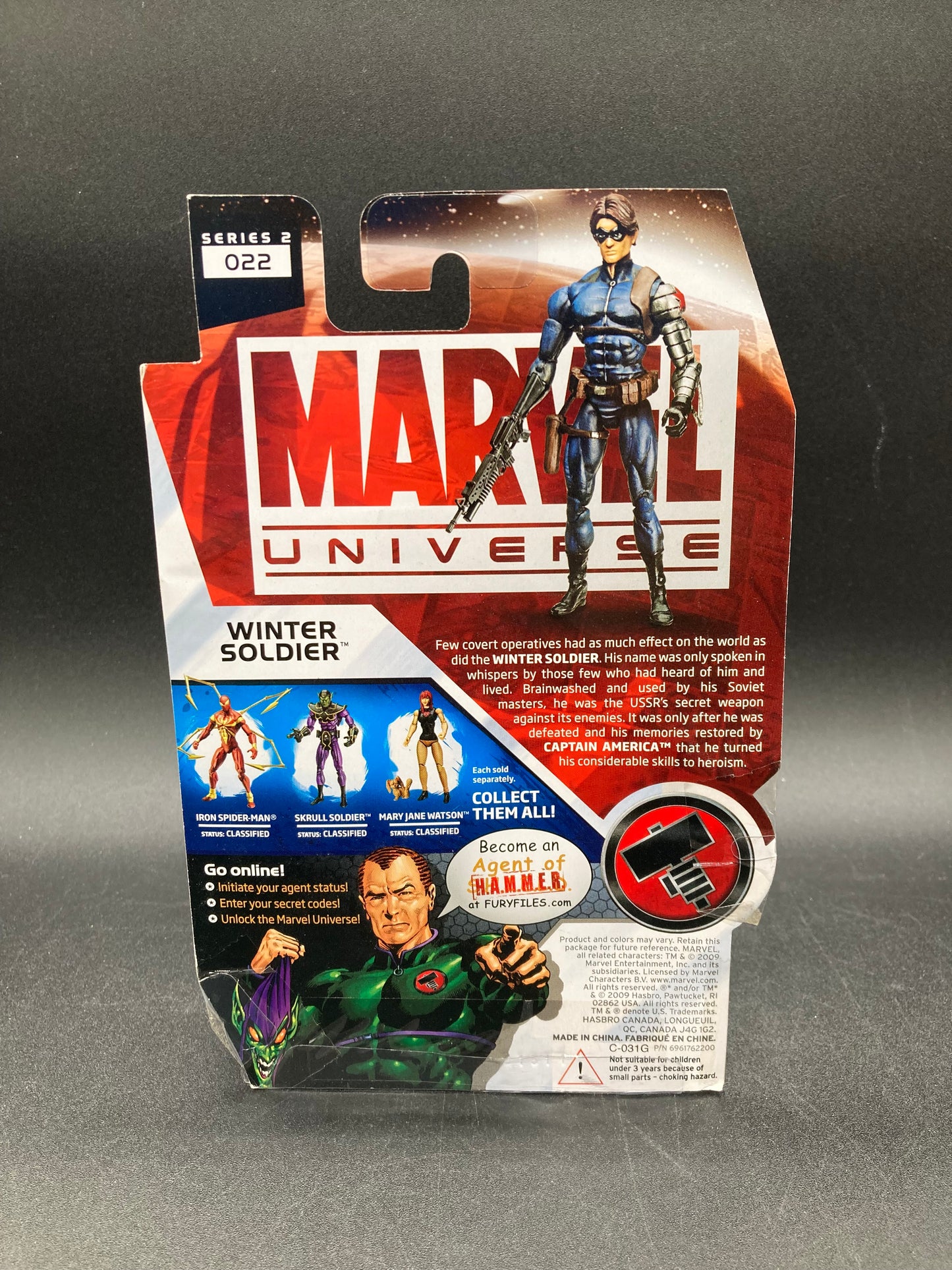 Winter Soldier Marvel Universe 3.75 in. Action Figure Hasbro 2009