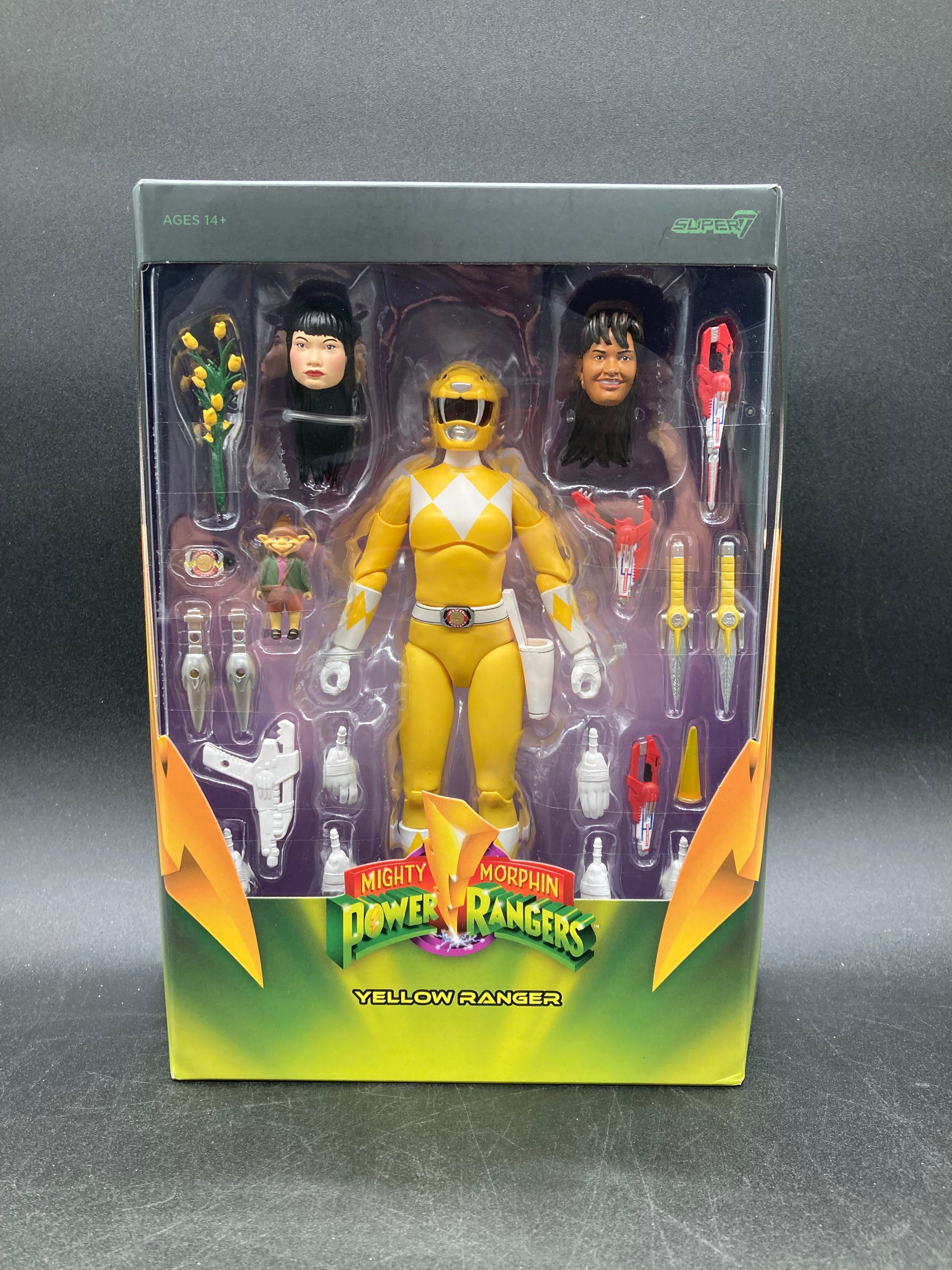 Yellow Ranger Super 7 Mighty Morphin Power Rangers Figure
