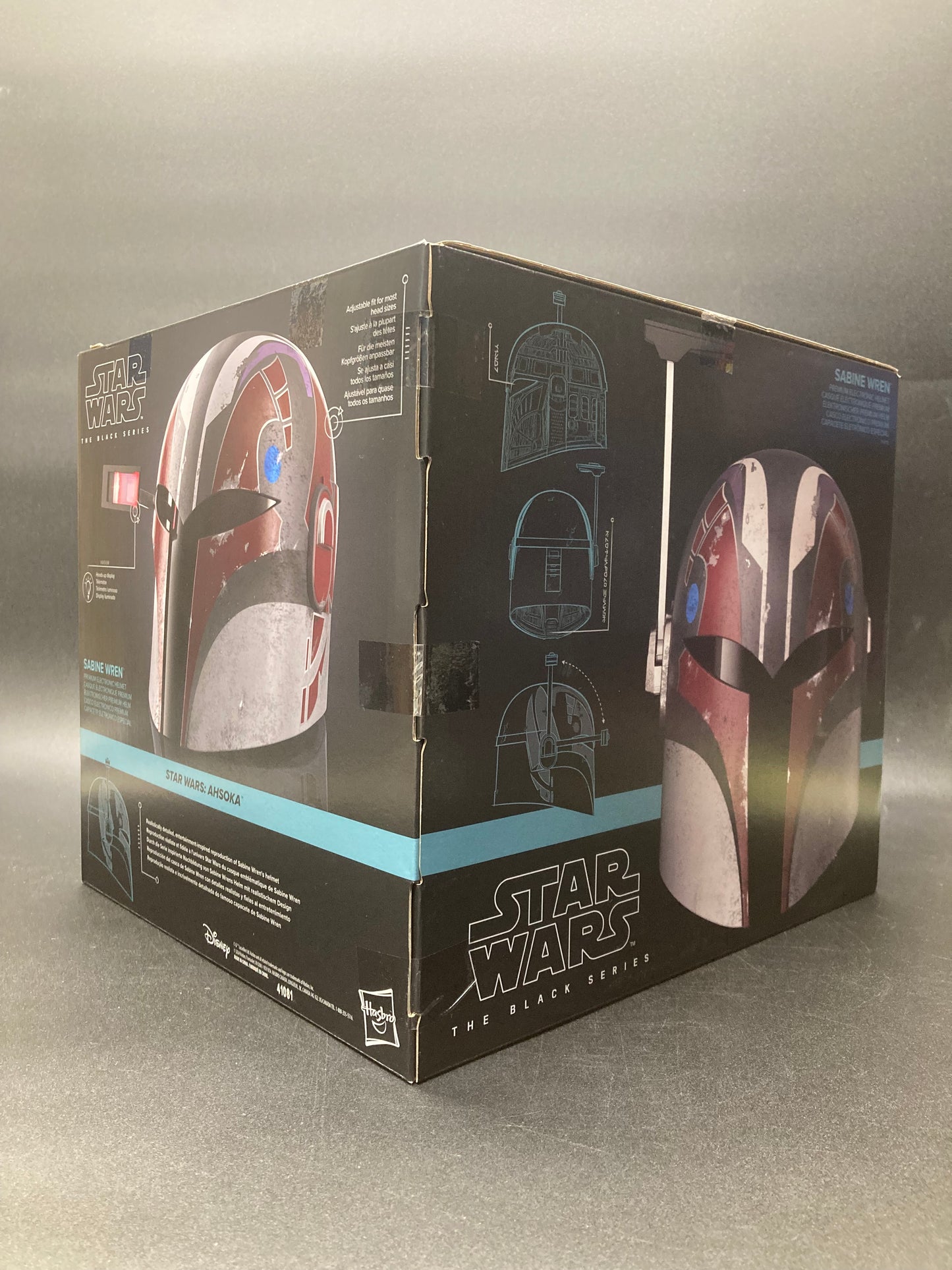 Sabine Black Series Wren Electronic Helmet & Force FX Lightsaber Hasbro Star Wars Cosplay Prop Bundle