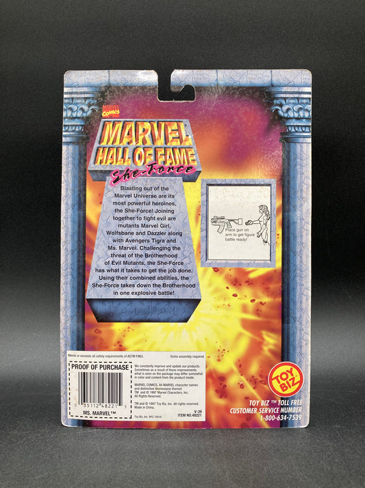 Ms. Marvel Toybiz Marvel Hall Of Fame She-Force Figure 1997