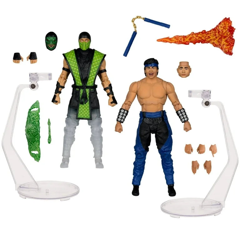 Lui Kang VS Reptile McFarlane Mortal Kombat Klassic Battle:3 Figure Set 2025
