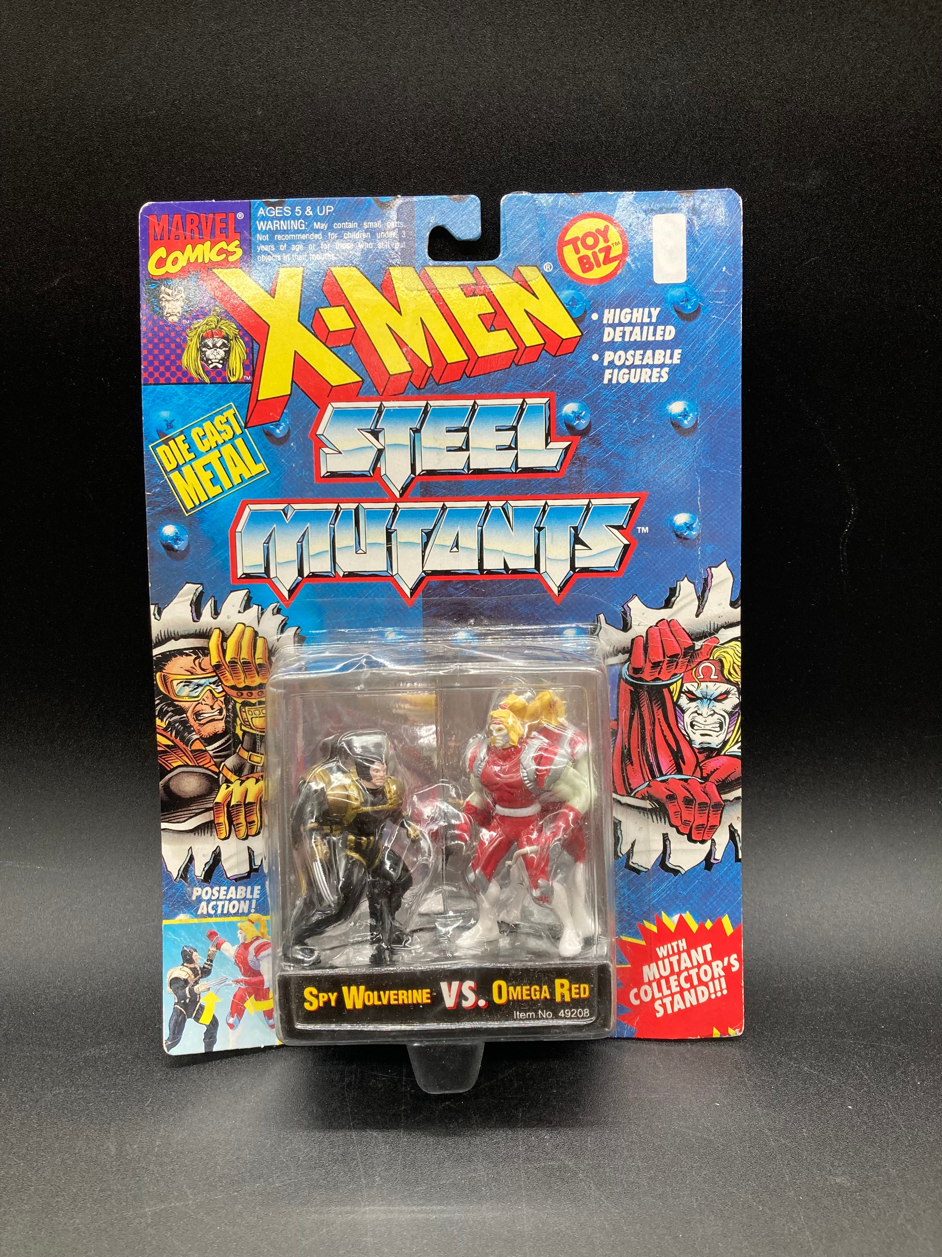 Spy Wolverine VS Omega Red Toybiz X-Men Steel Mutants Figure Set 1994