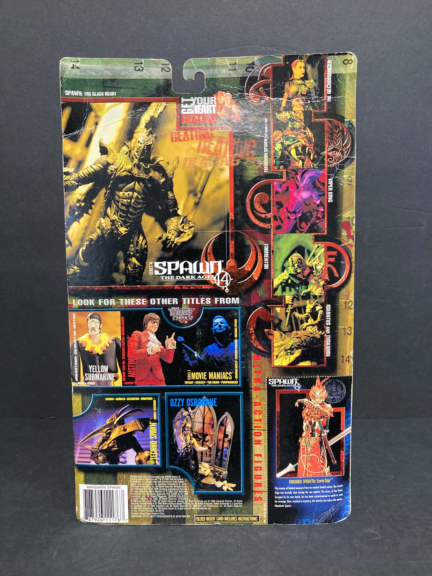 Mandarin Spawn (Scarlet Edge) McFarlane Spawn Dark Ages Action Figure 1999