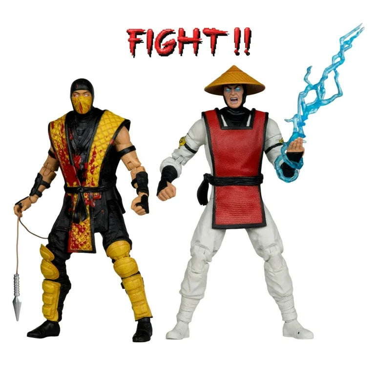 Scorpion VS Raiden McFarlane Mortal Kombat Klassic Battle:2 Figure Set 2025
