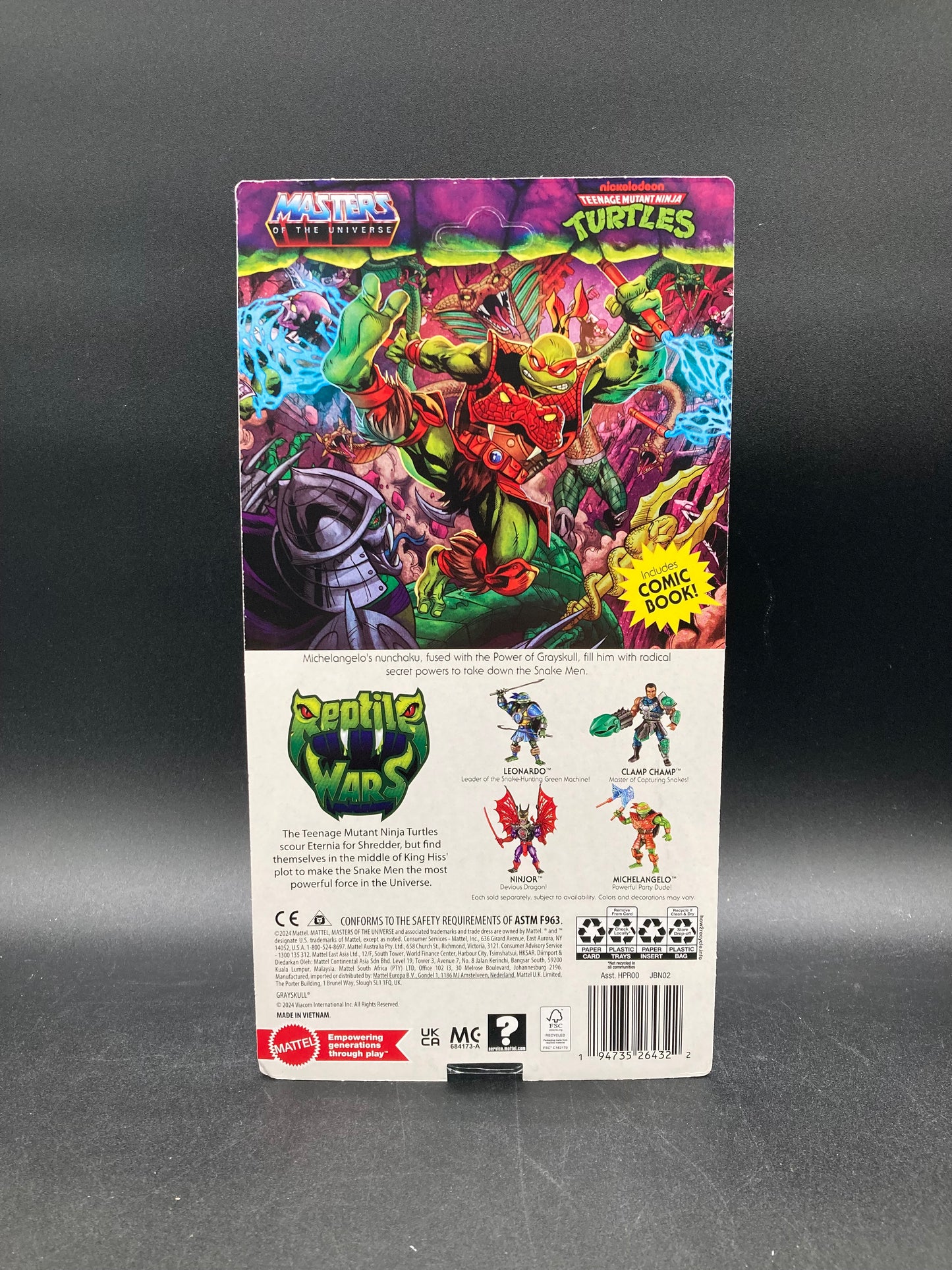 Michelangelo Mattel MOTU-TMNT Turtles Of Grayskull Figure 2024