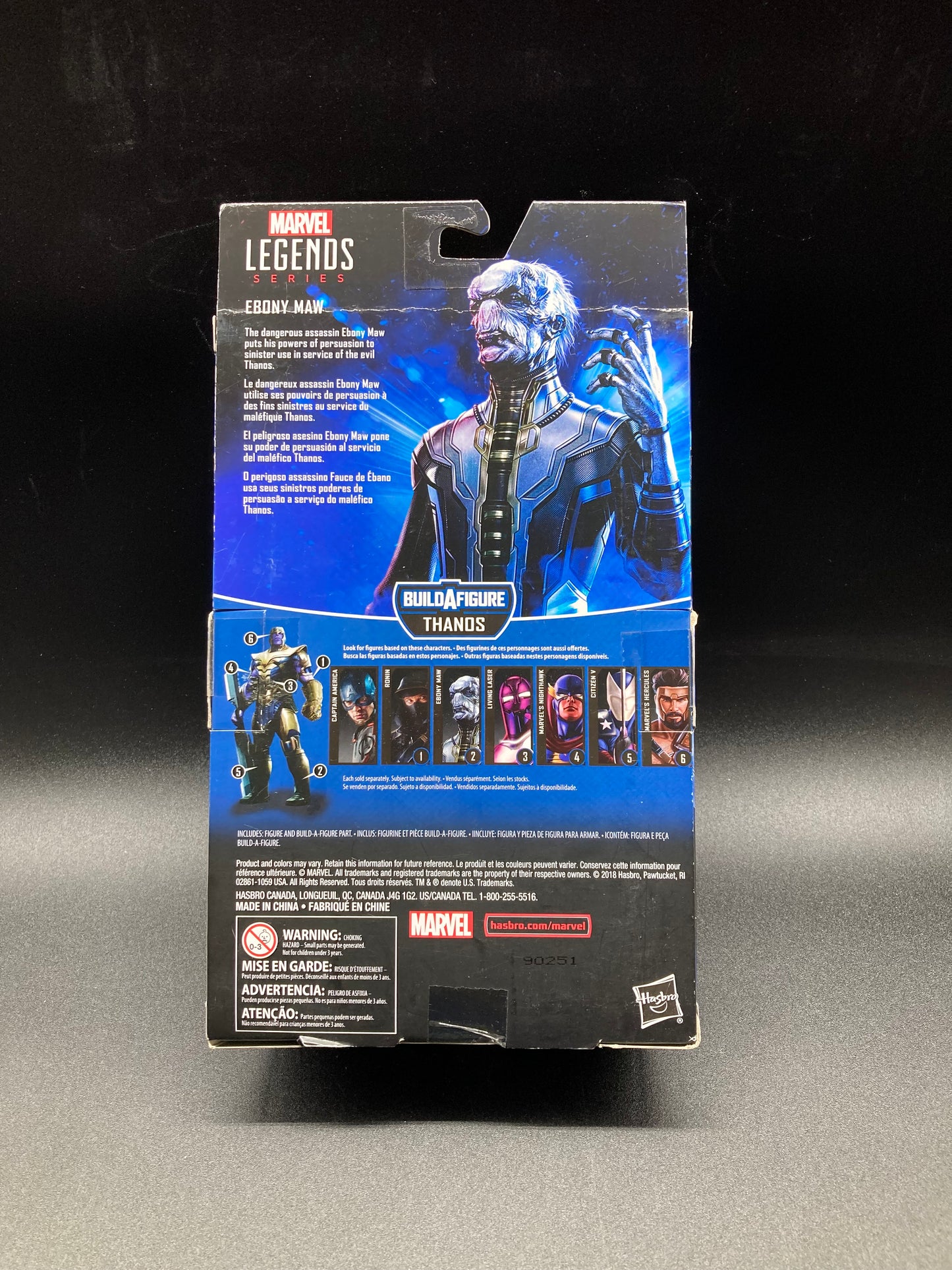 Ebony Maw Hasbro Marvel Legends Avengers Infinity War Figure Thanos BAF 2018