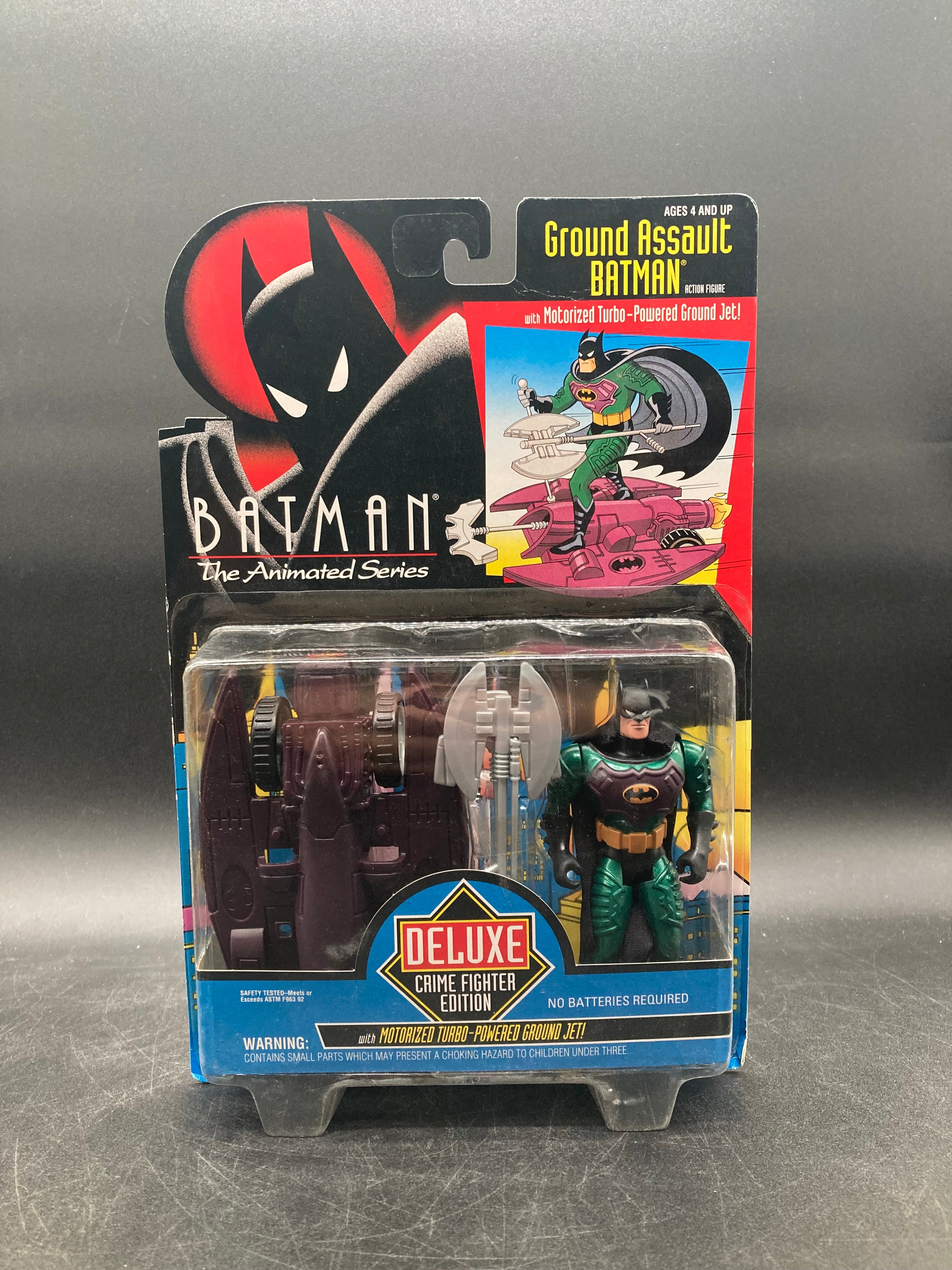 Ground Assault Batman Kenner Batman Animated Series Deluxe Crime Fighter Edition Figure 1993