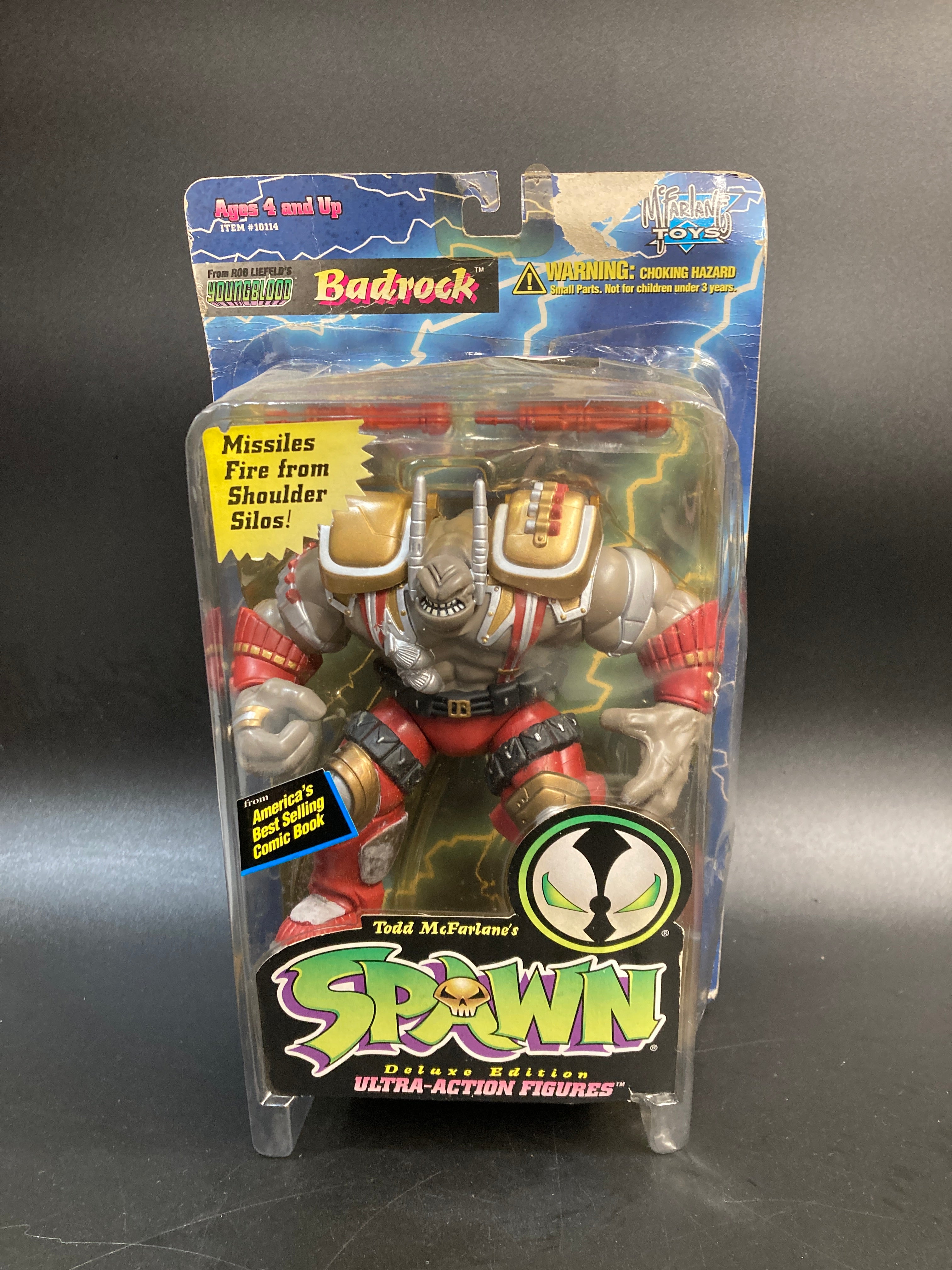 Badrock (Variant) McFarlane Spawn Youngblood Action Figure 1995