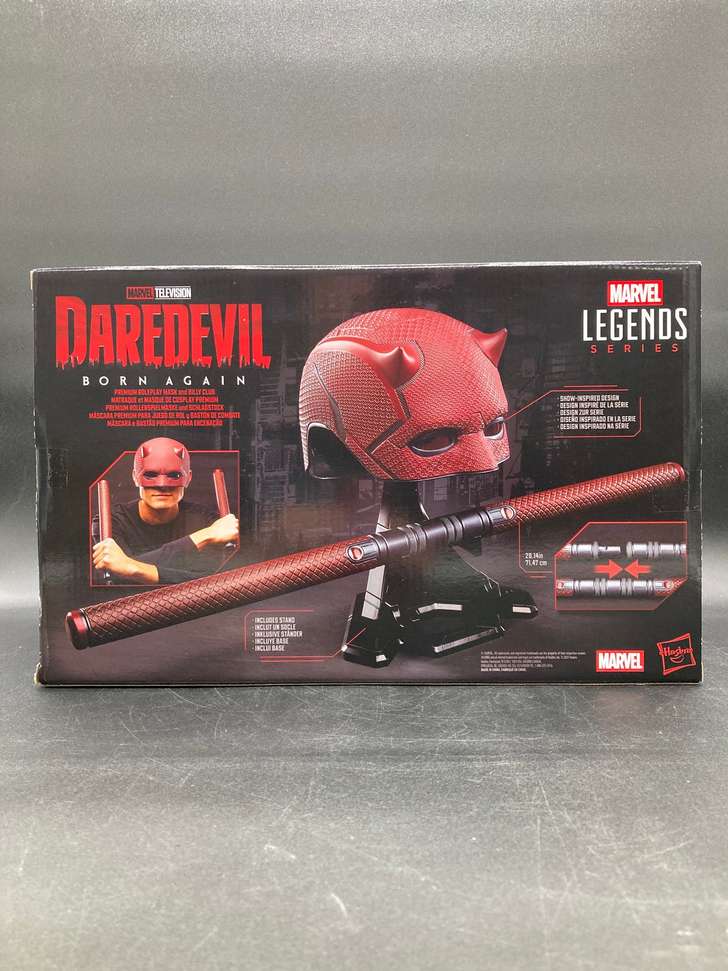 Daredevil Born Again Mask & Billy Club Hasbro Marvel Legends Cosplay Set 2025