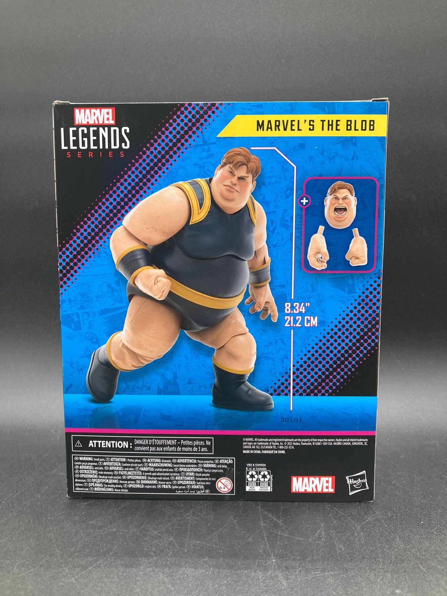 The Blob X: Men 60th Anniversary Marvel Legends Action Figure Hasbro 2023