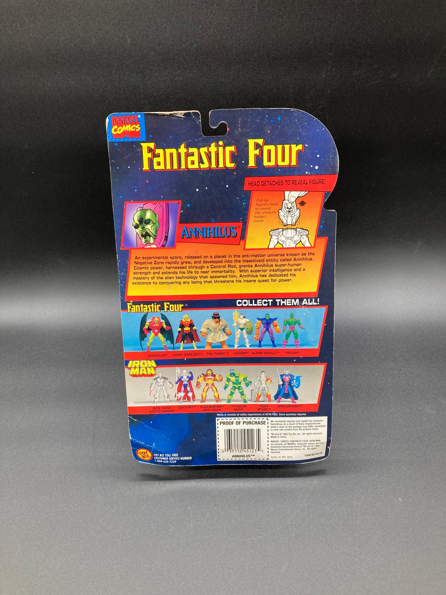 Annihilus Toybiz 1995 Fantastic Four Figure