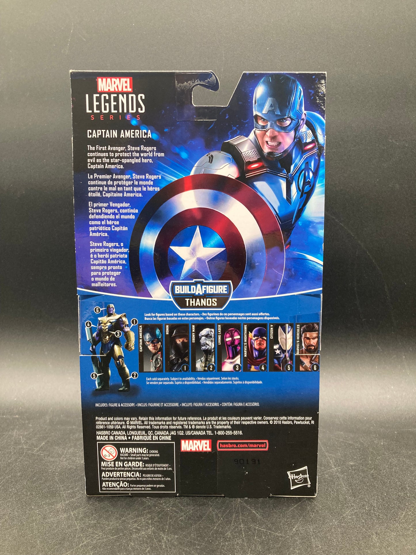 Captain America Hasbro Marvel Legends Avengers Endgame Figure 2018