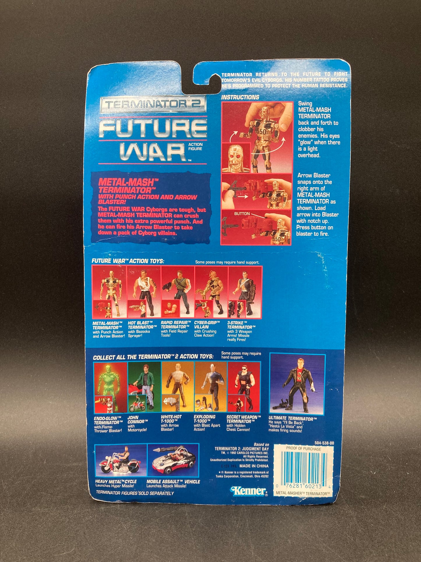 Metal Mash T-800 Terminator Kenner Terminator 2 Future War Figure 1992