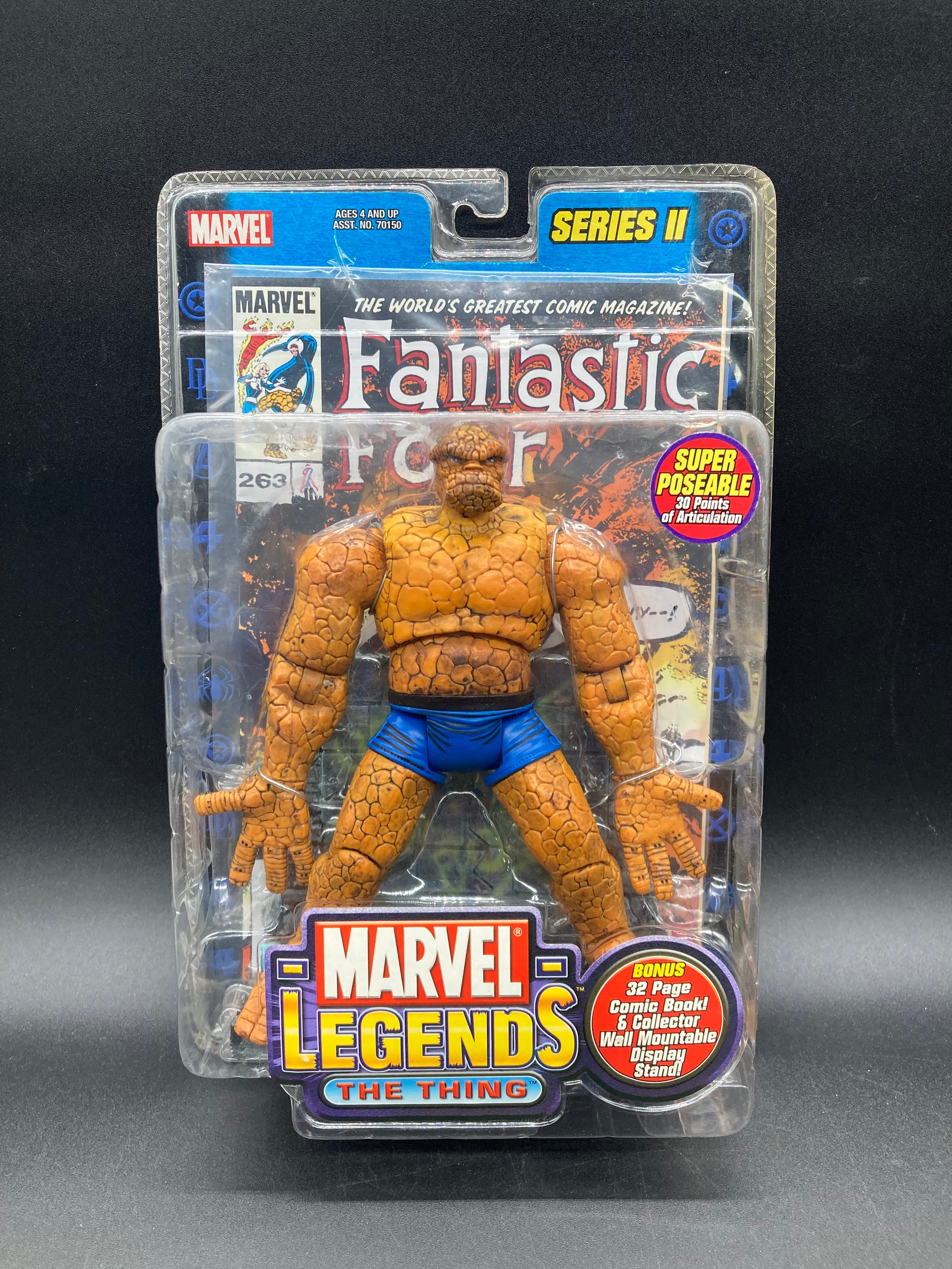 The Thing Marvel Legends Series 2 Action Figure Toybiz 2002